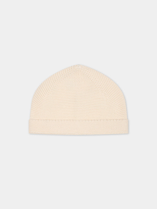 Cappello avorio per neonati,Petit Bateau,A08GS 01