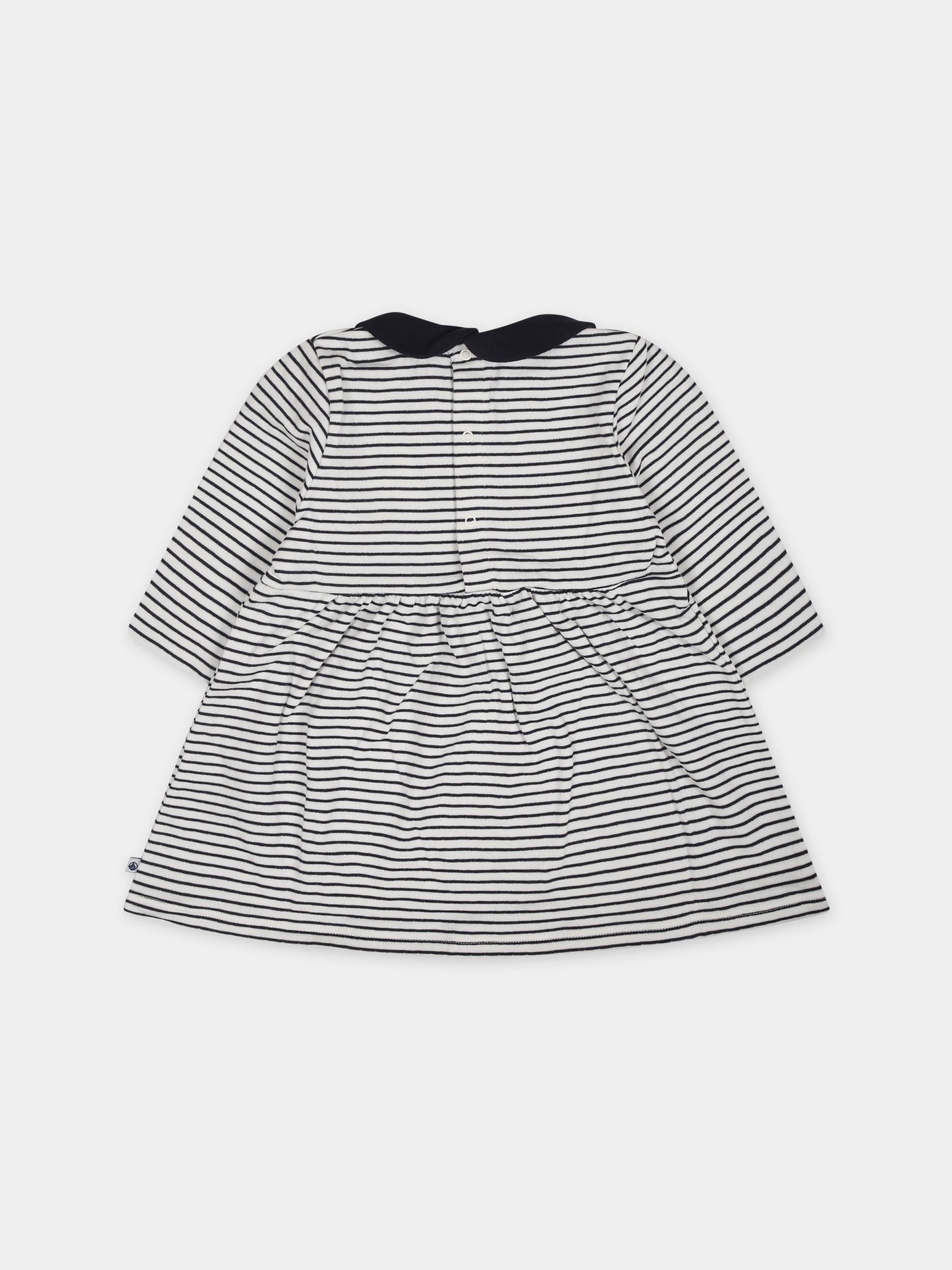 Vestito bianco per neonata,Petit Bateau,A096D 01