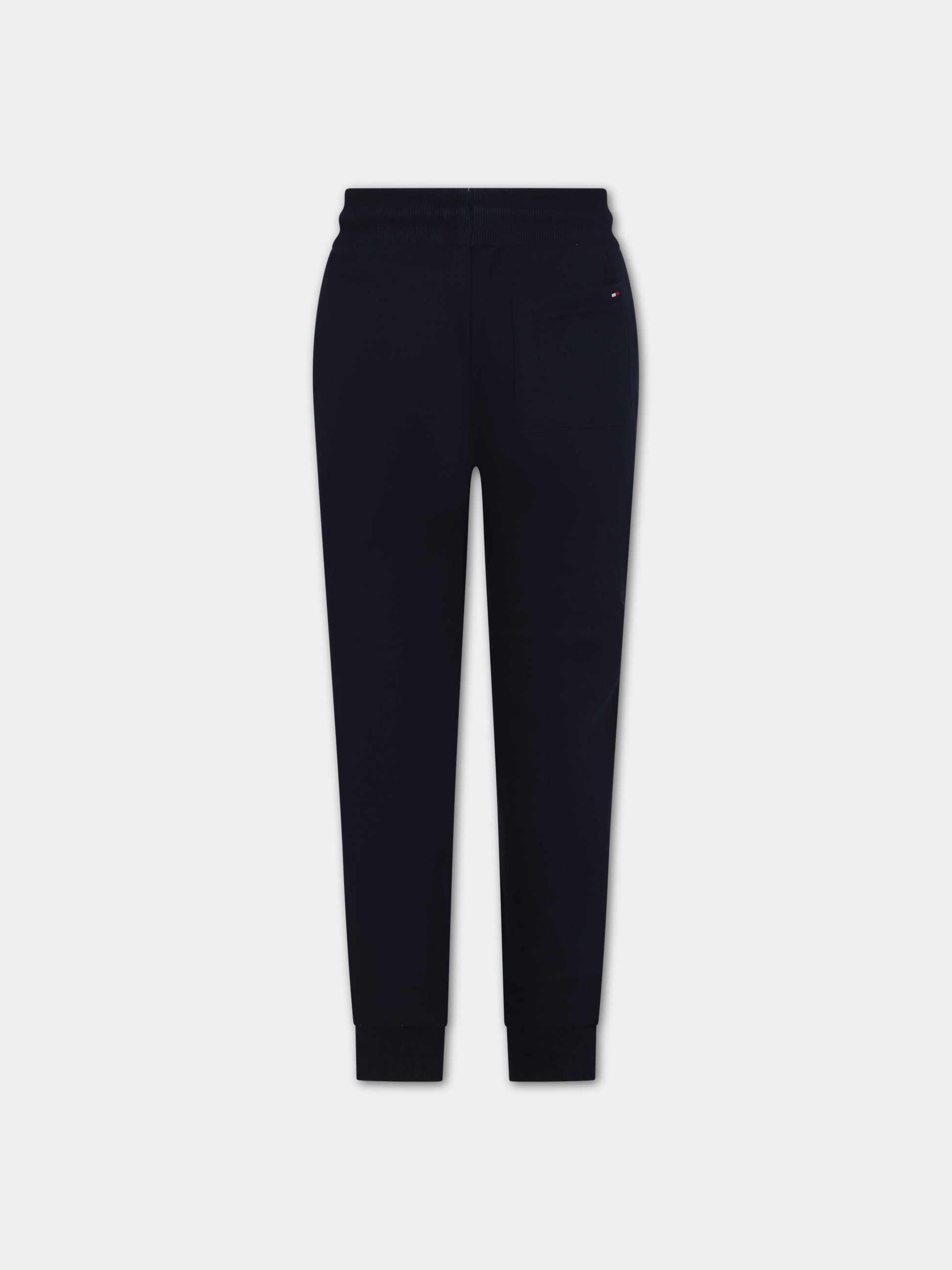 Pantaloni blu per bambino con logo,Tommy Hilfiger Junior,23WMTHKB0KB08475T DW5