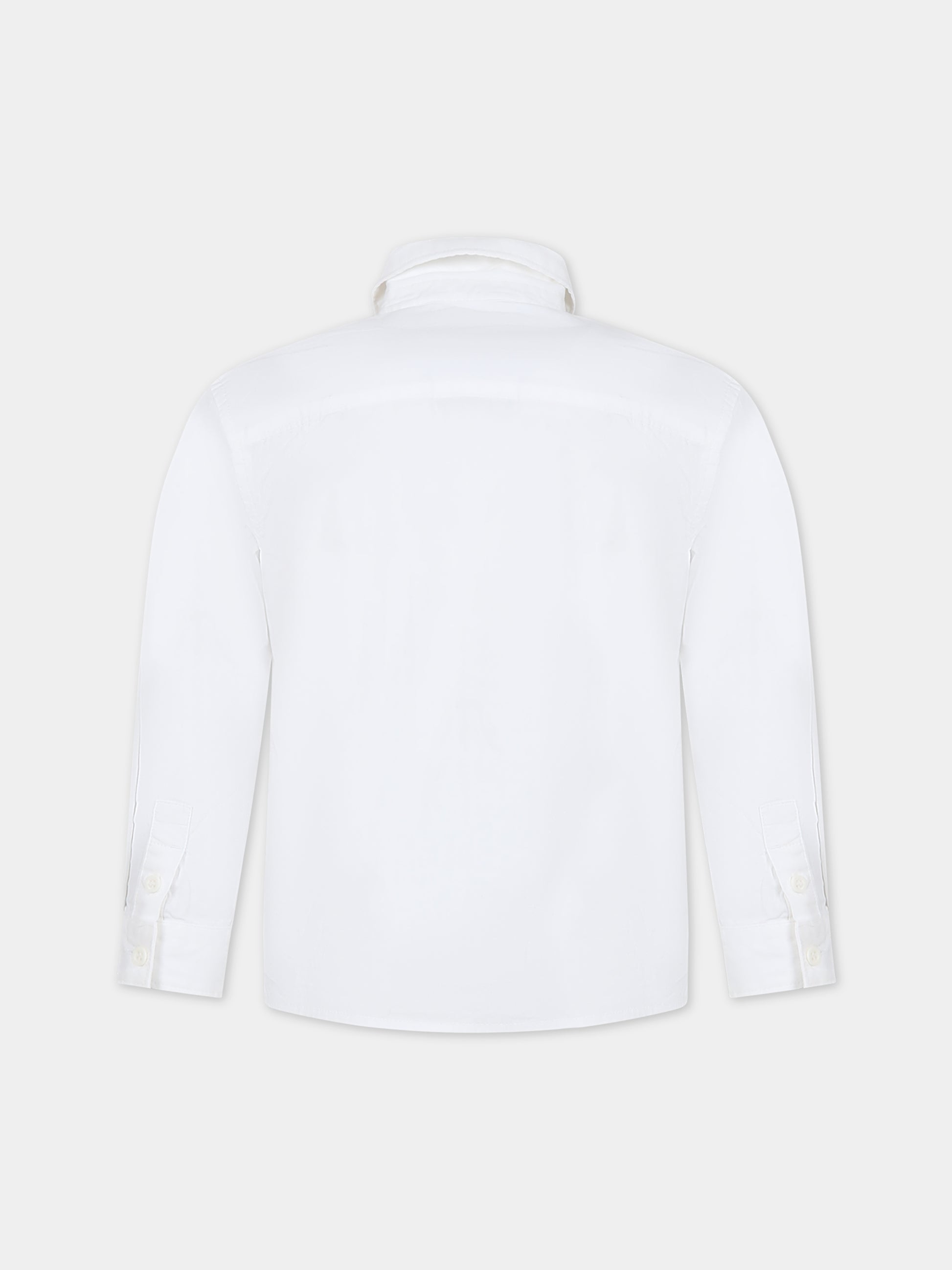 Camicia bianca per bambina con logo,Calvin Klein Kids,23WMCKIB0IB01826 YAF