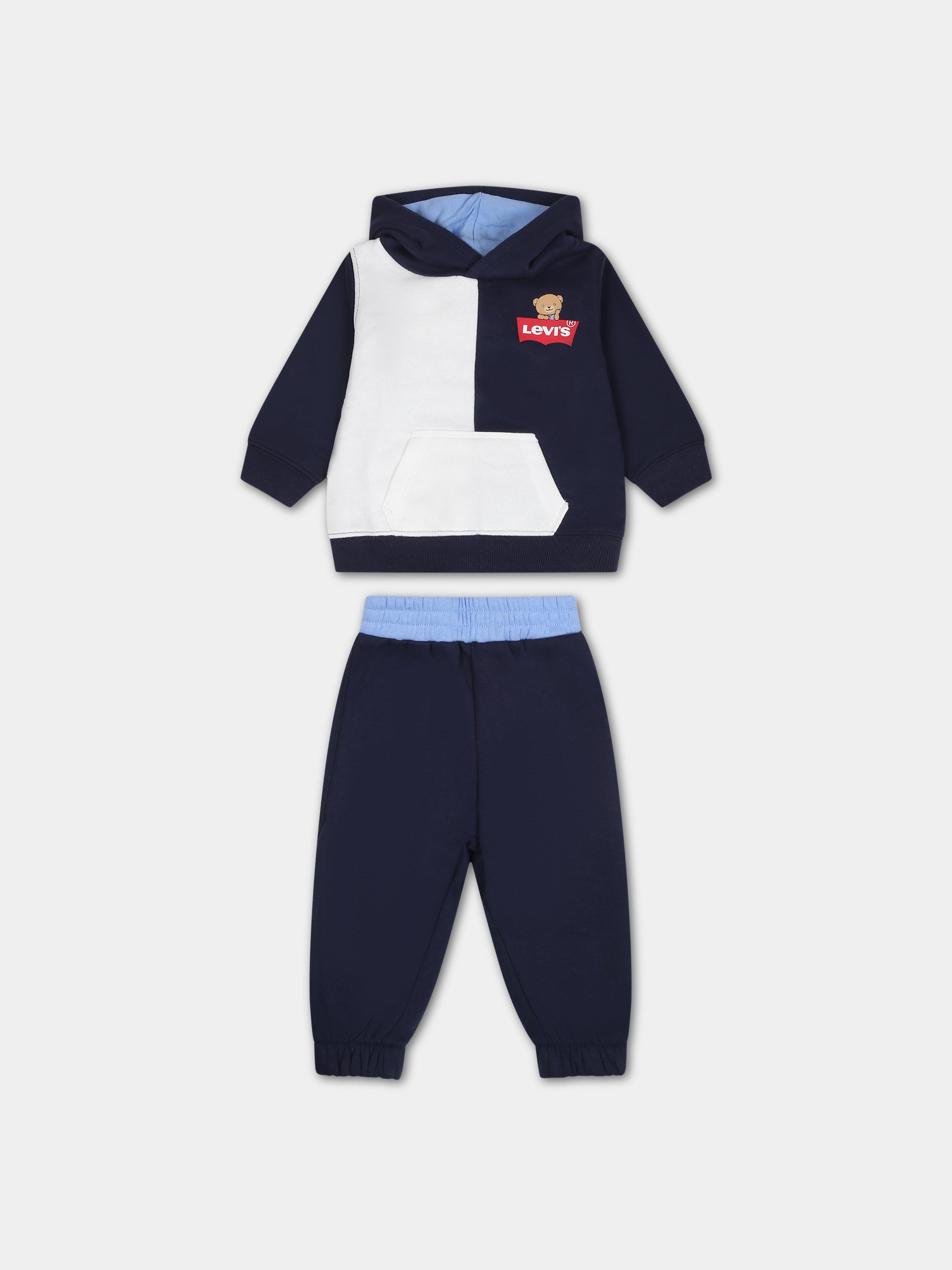 Completo blu per neonato con logo,Levi's Kids,23WMLK6EJ094 C8D