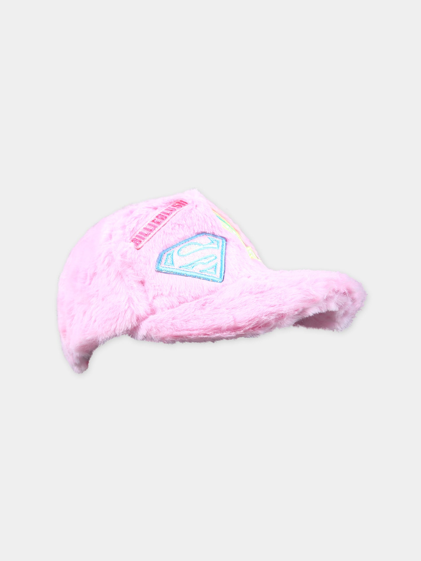 Cappello rosa per bambina con patch,Billieblush,U20211 47C