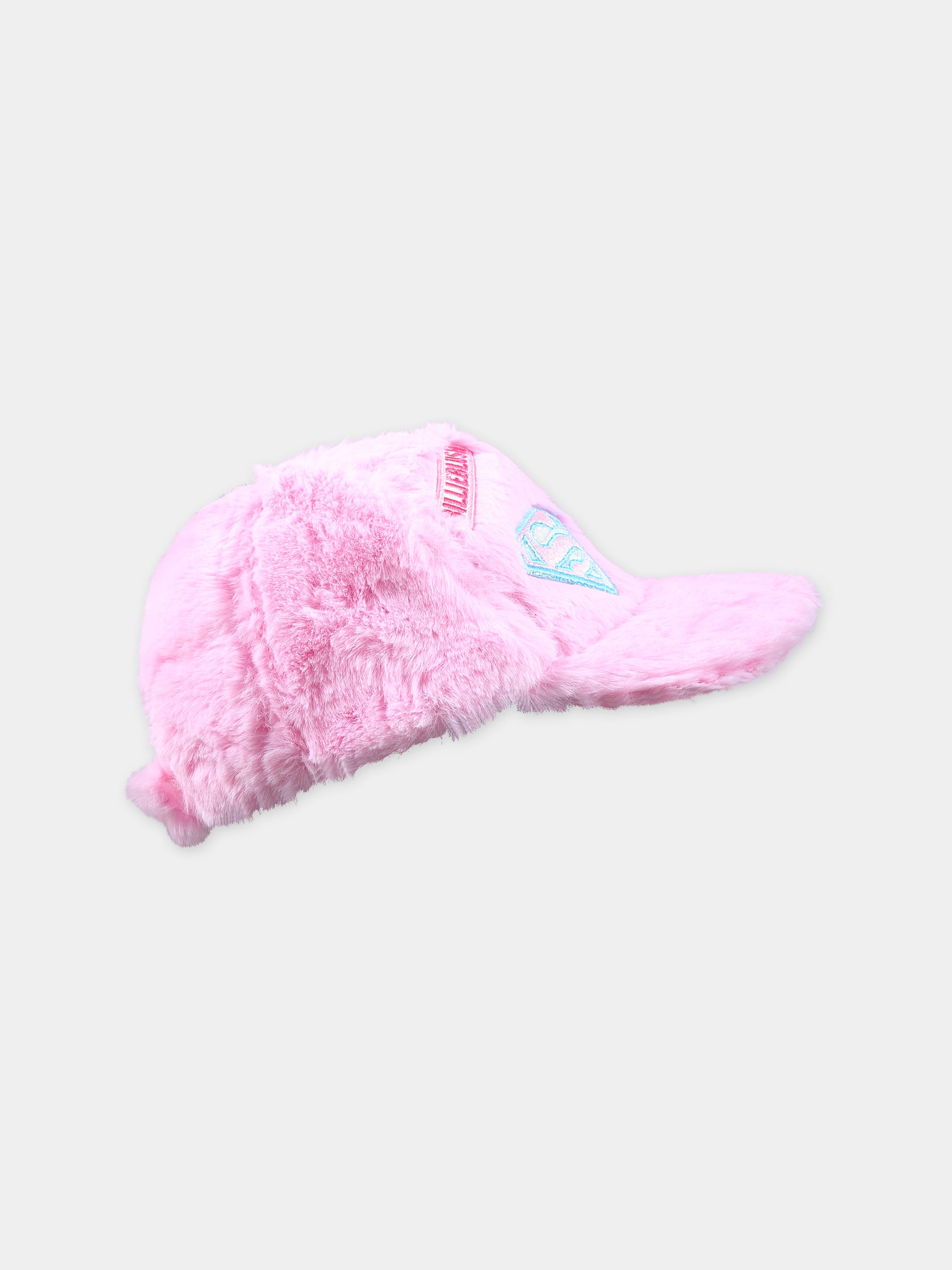Cappello rosa per bambina con patch,Billieblush,U20211 47C
