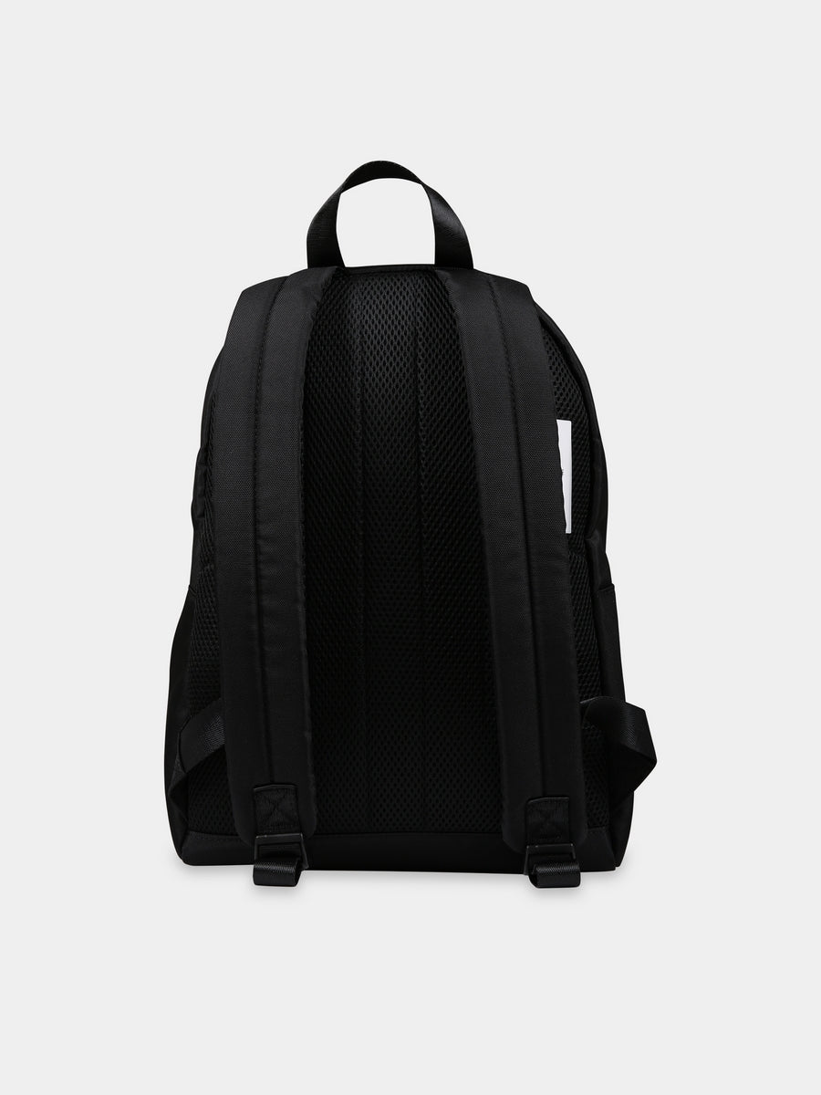 Zaino nero per bambino con logo,Boss,J20414 09B