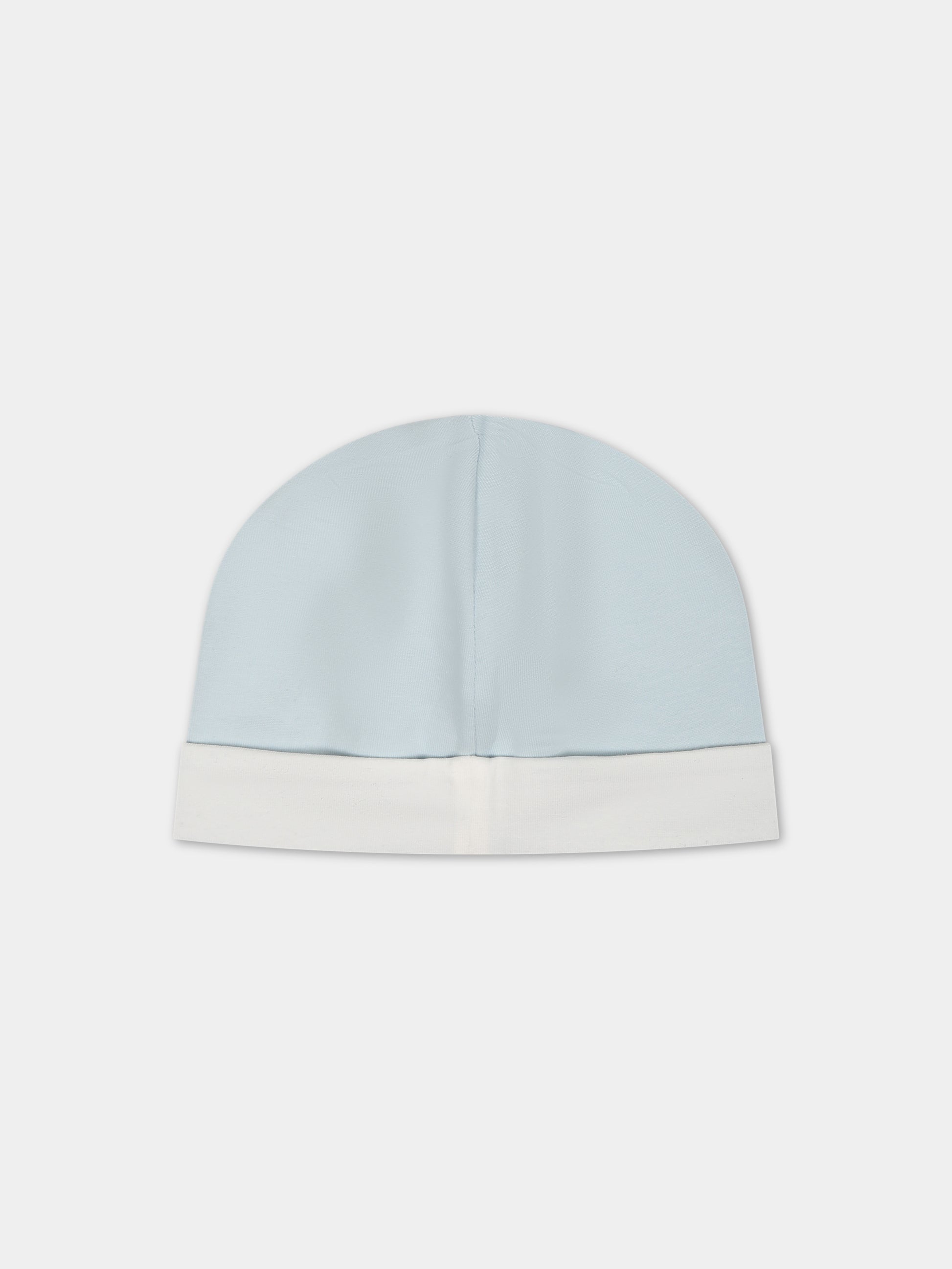 Set celeste con logo per neonato,Fendi Kids,BUK110 ST8 F19J4