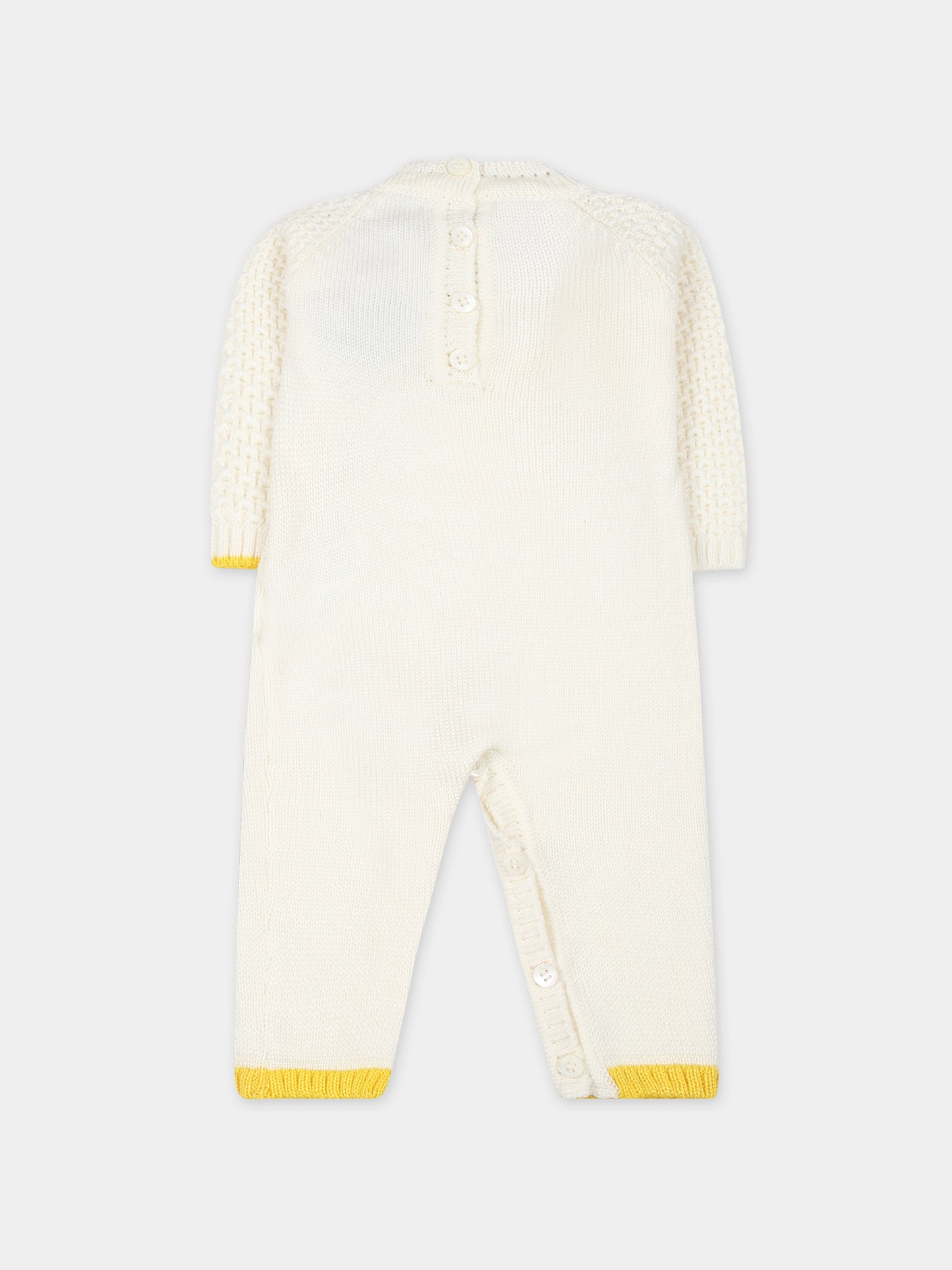 Tutina avorio per neonati con scritta,Gensami,TU02-B-APE