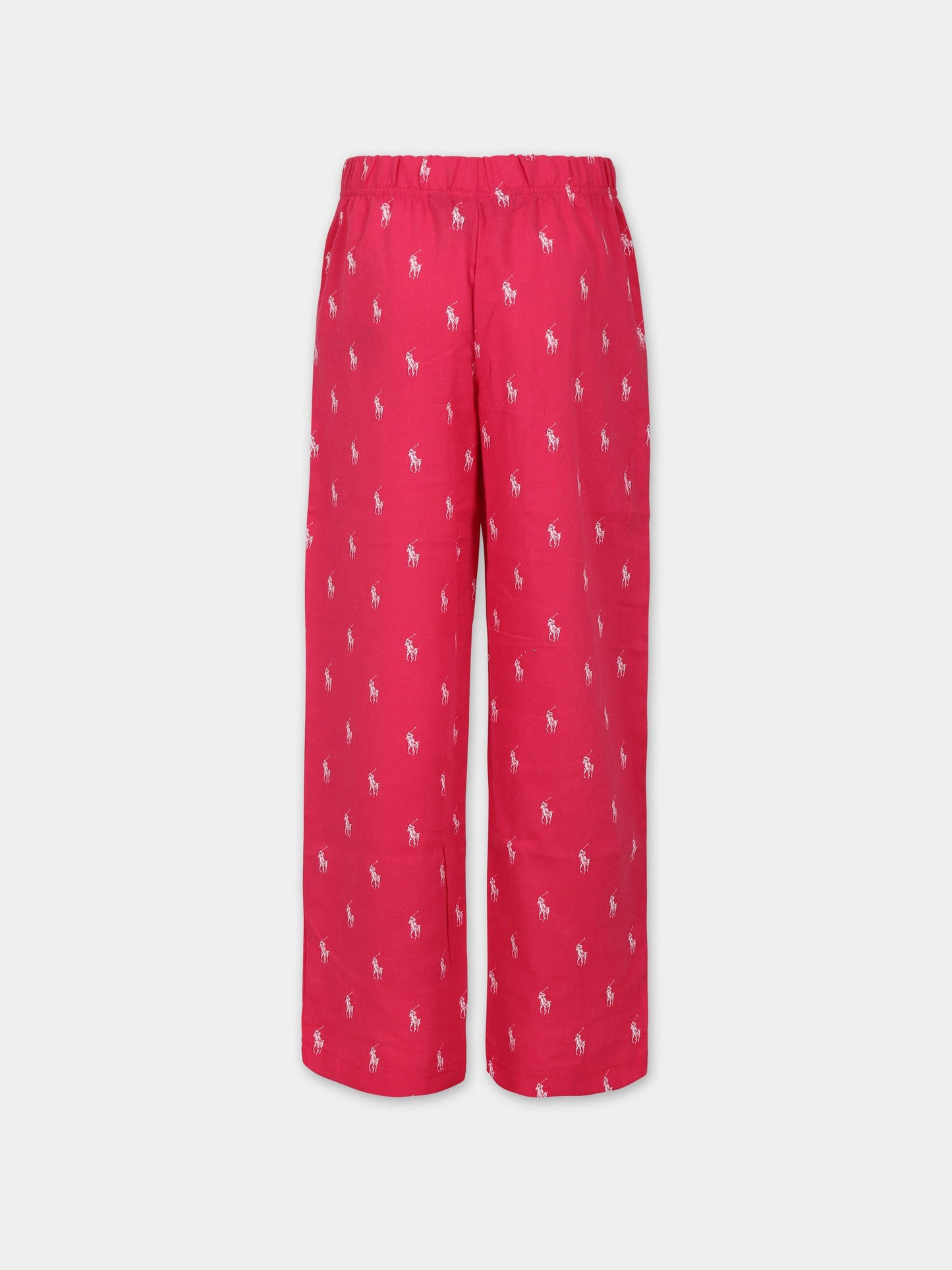 Pantaloni pigiama fucsia per bambina,Ralph Lauren Kids,23WMRL4P0040 ADH