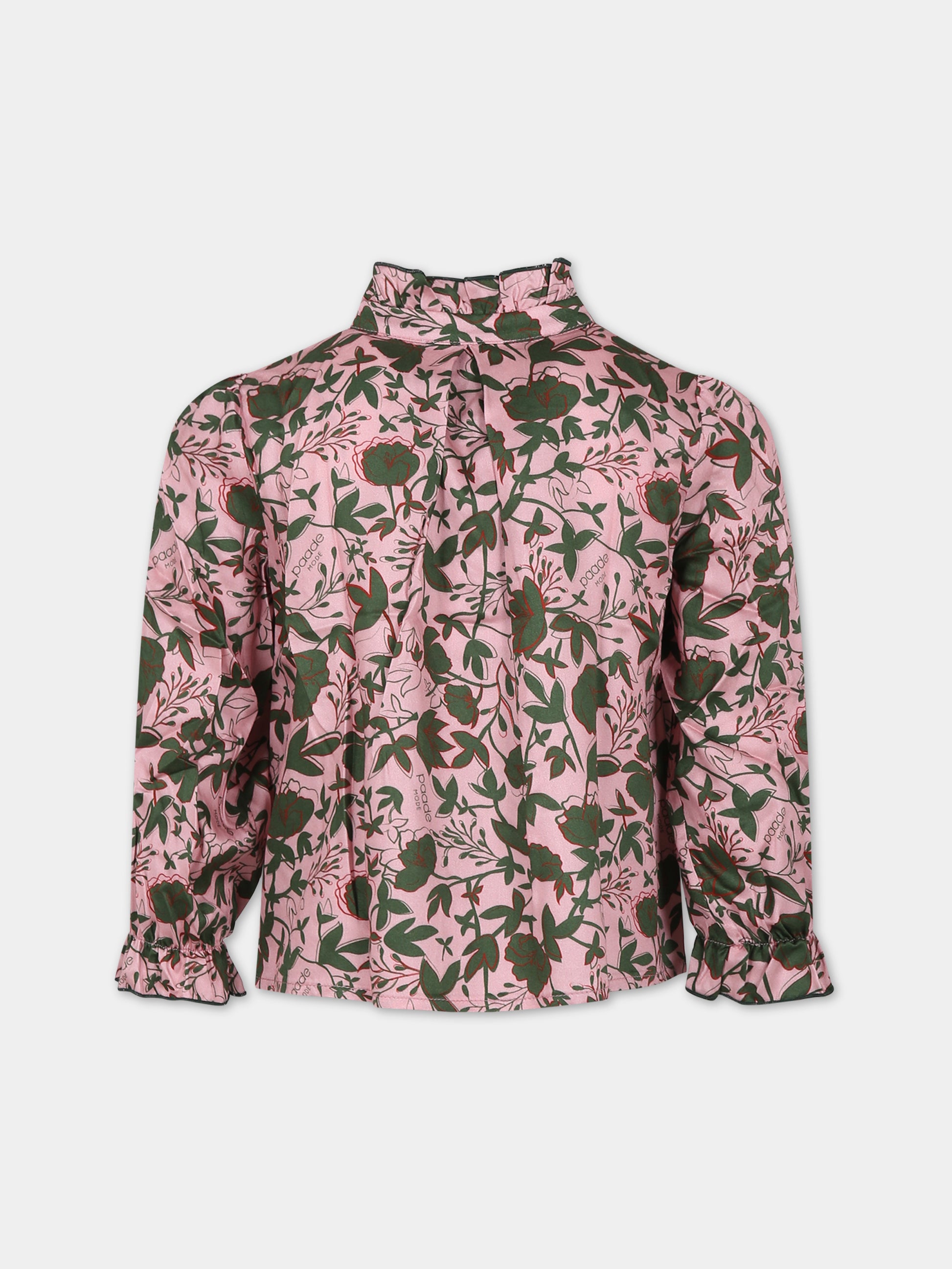 Camicia rosa per bambina con stampa,Paade Mode,234138351