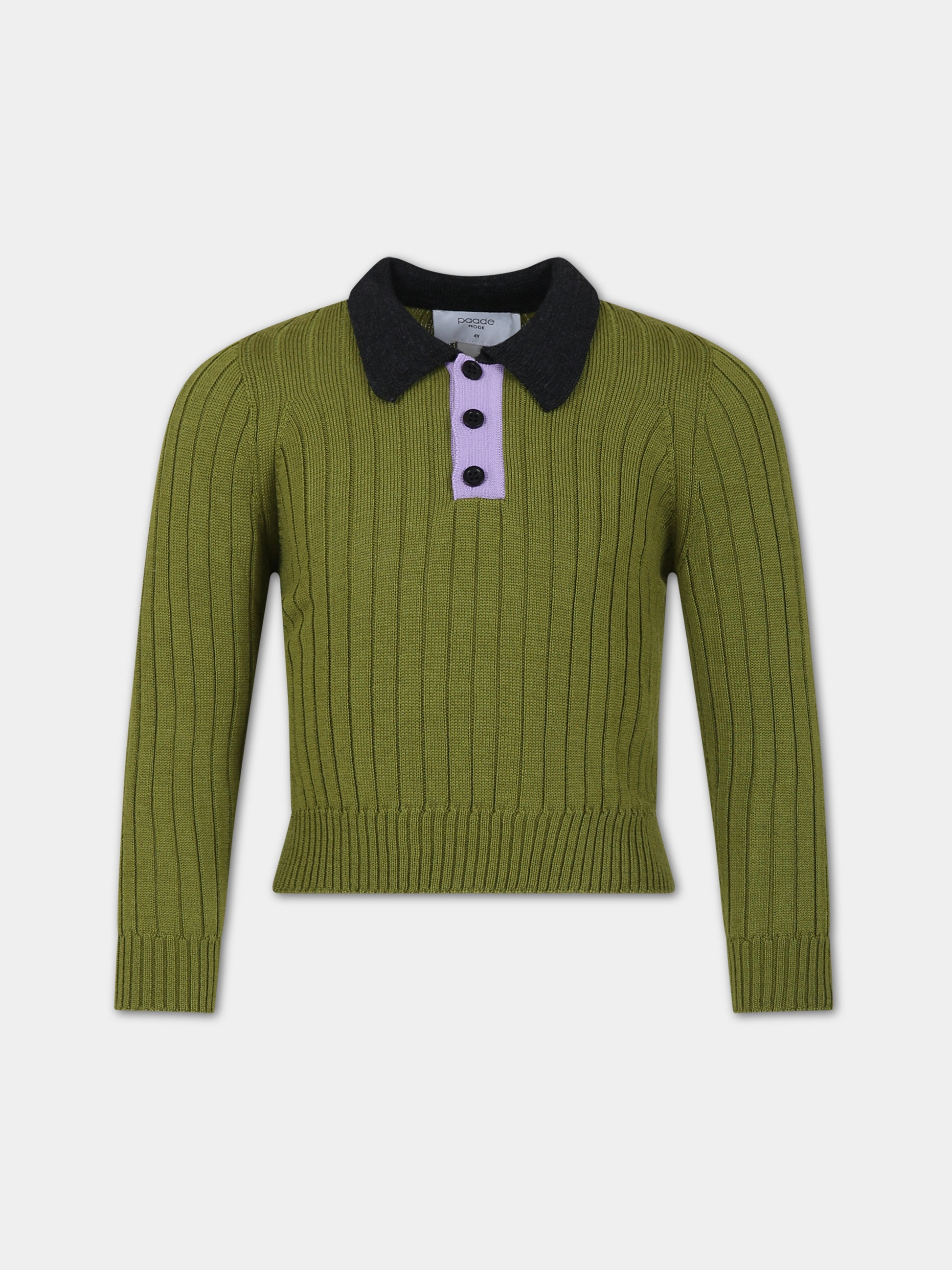 Maglione verde per bambina,Paade Mode,234115343