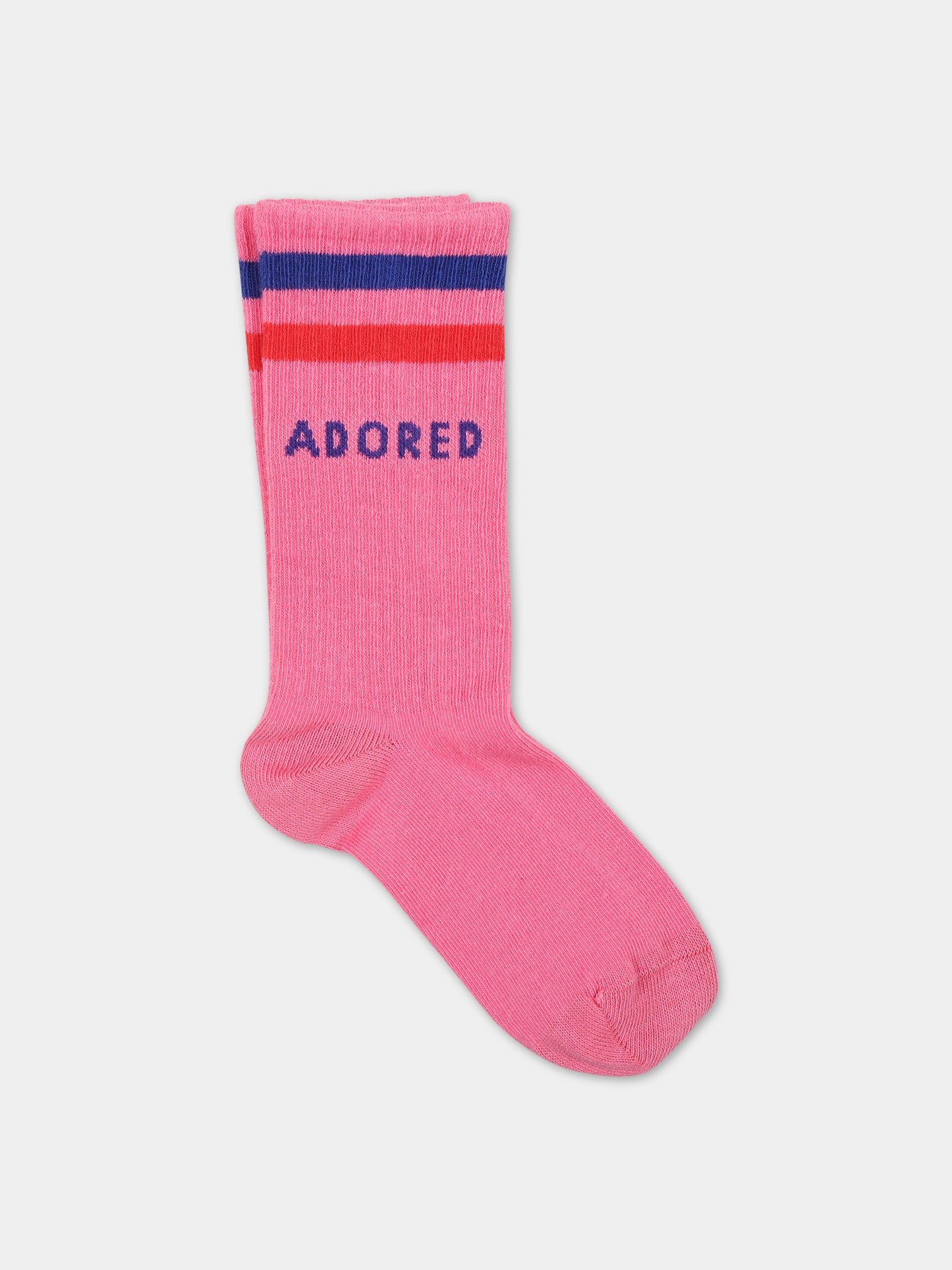 Set multicolor per bambina con rose e scritta,Mini Rodini,2416011128