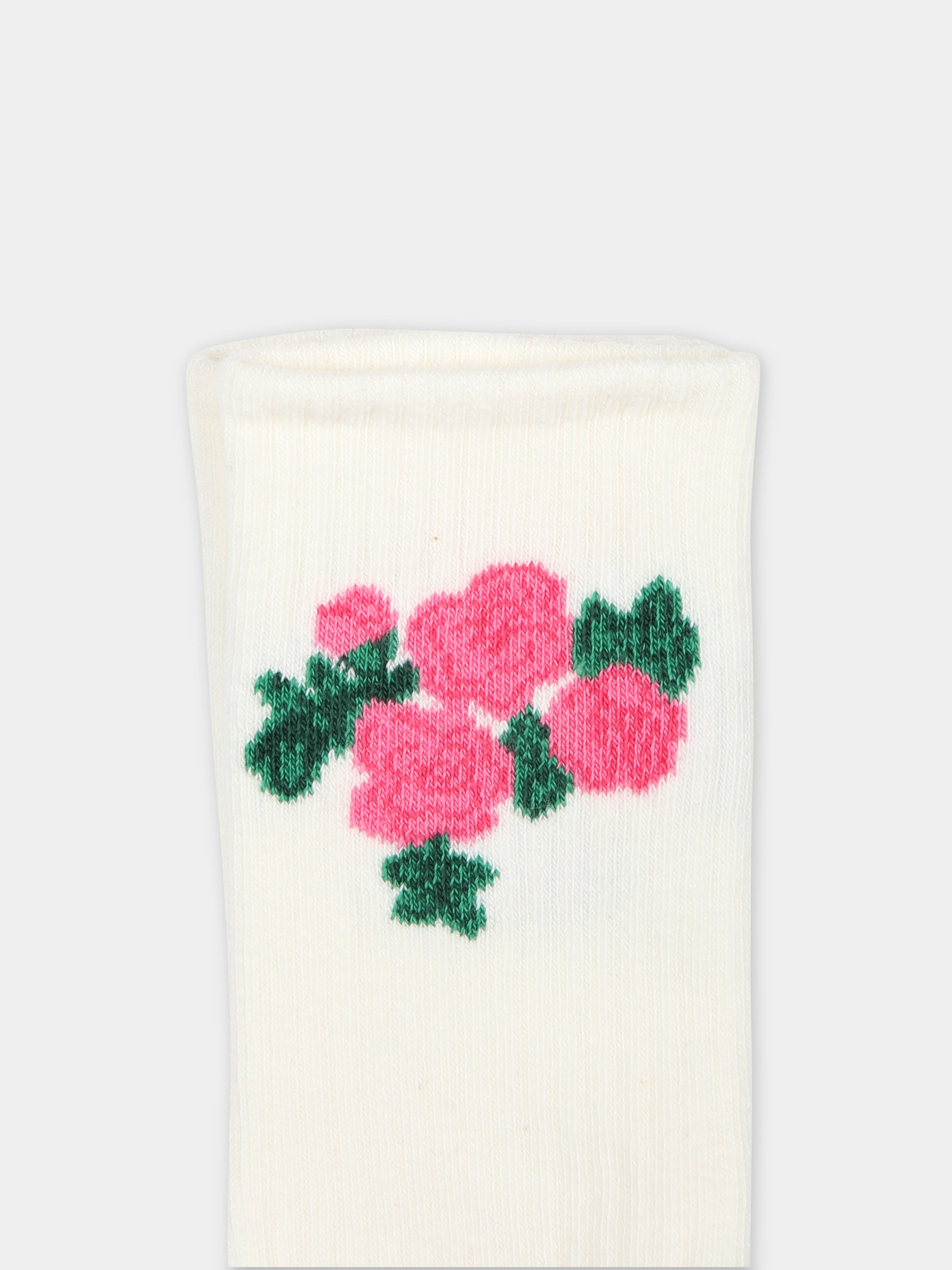 Set multicolor per bambina con rose e scritta,Mini Rodini,2416011128