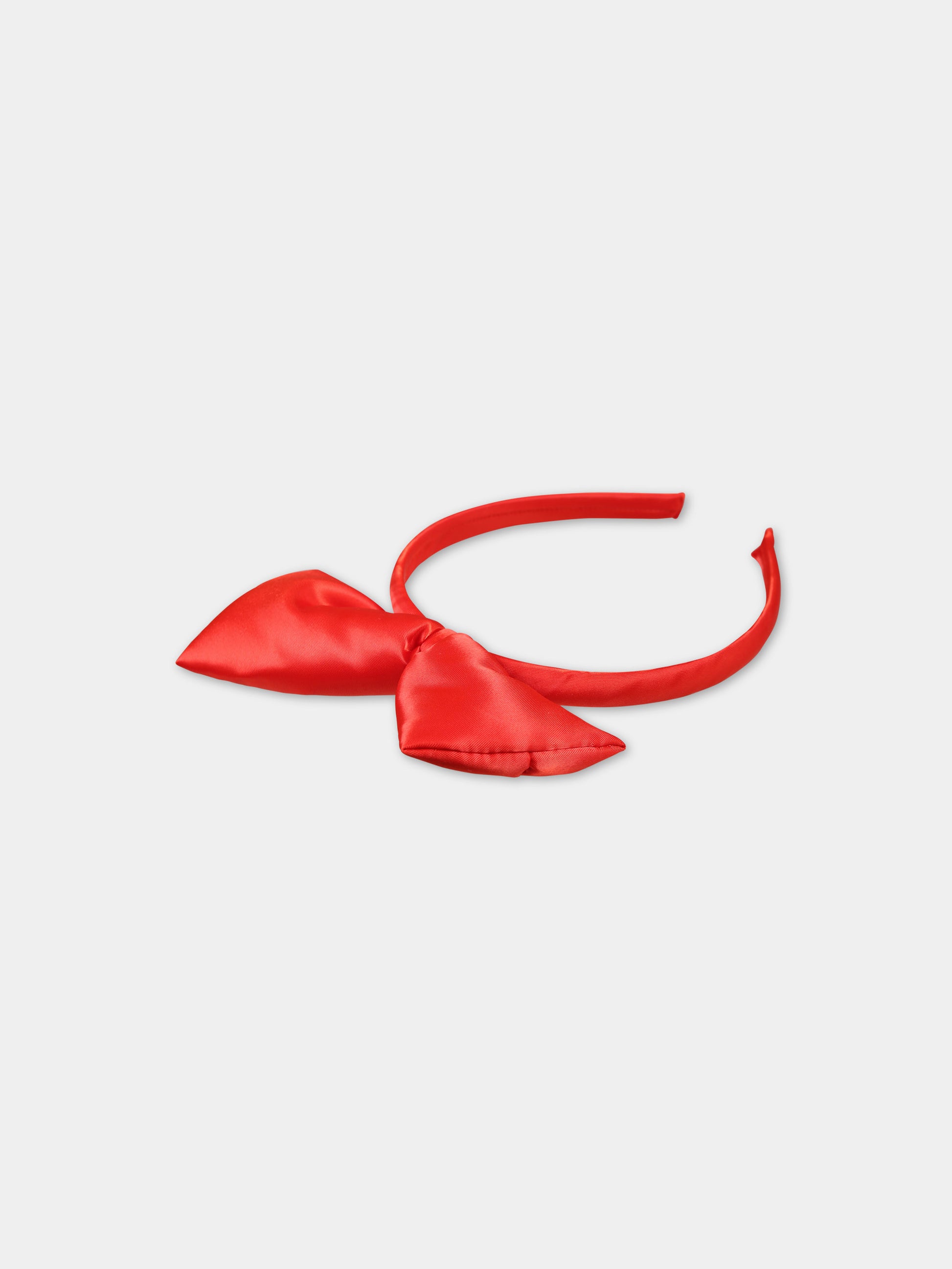 Cerchietto rosso per bambina con fiocco,Mini Rodini,2416010242