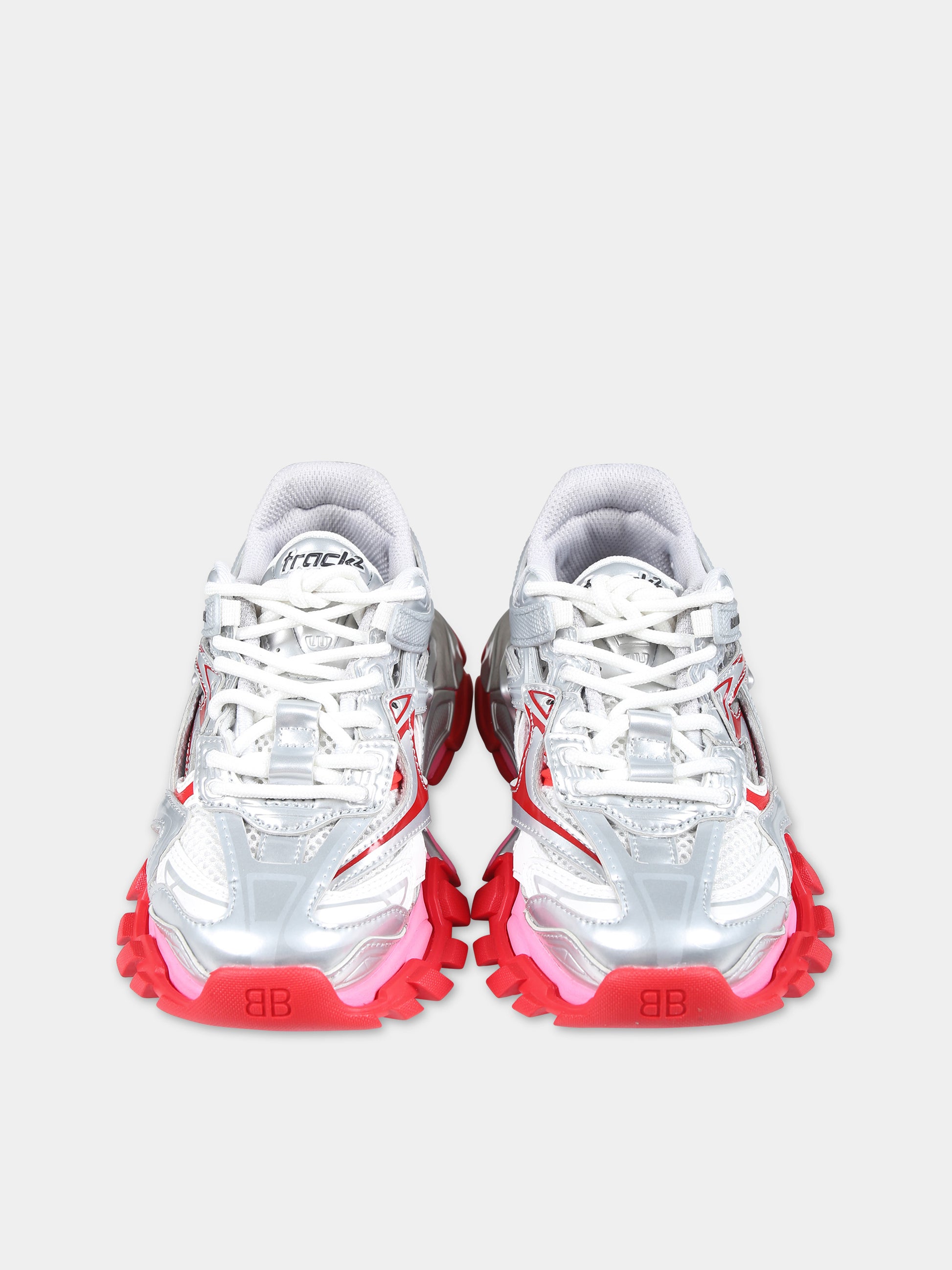 Sneakers basse Track.2 grigie per bambina,Balenciaga,690494 W3AEM 8165