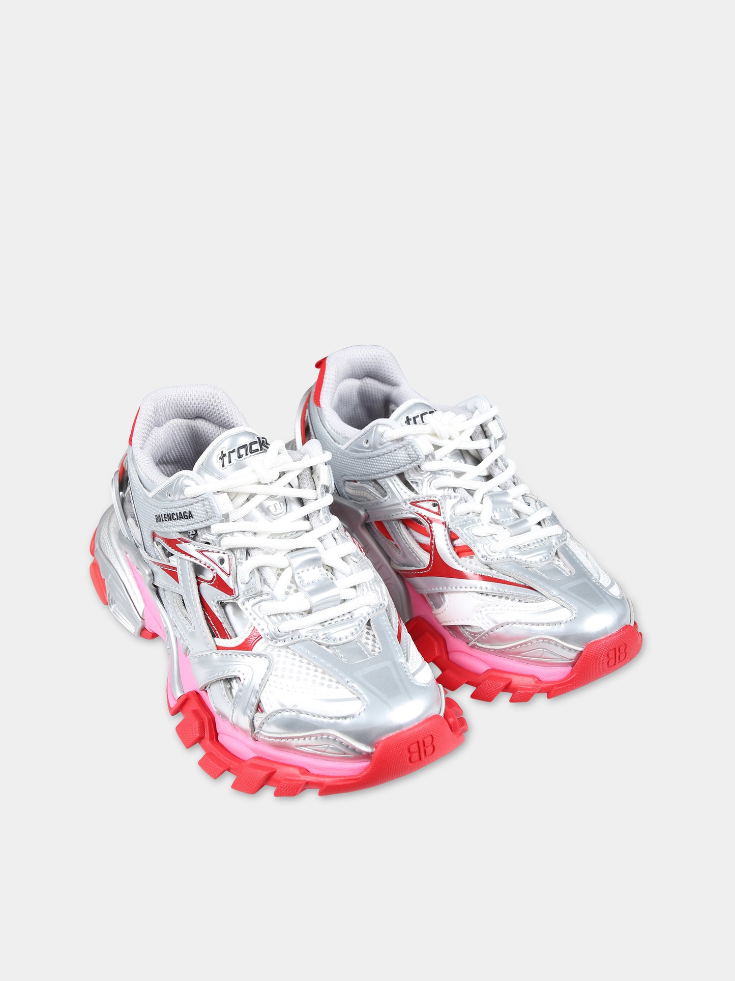 Sneakers basse Track.2 grigie per bambina,Balenciaga,690494 W3AEM 8165