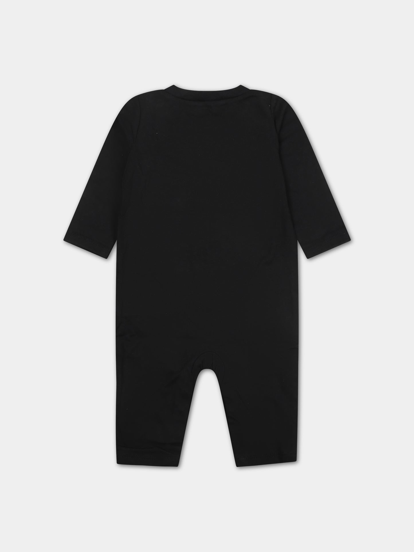 Tutina nera per neonato con swoosh,Nike,56K284 023