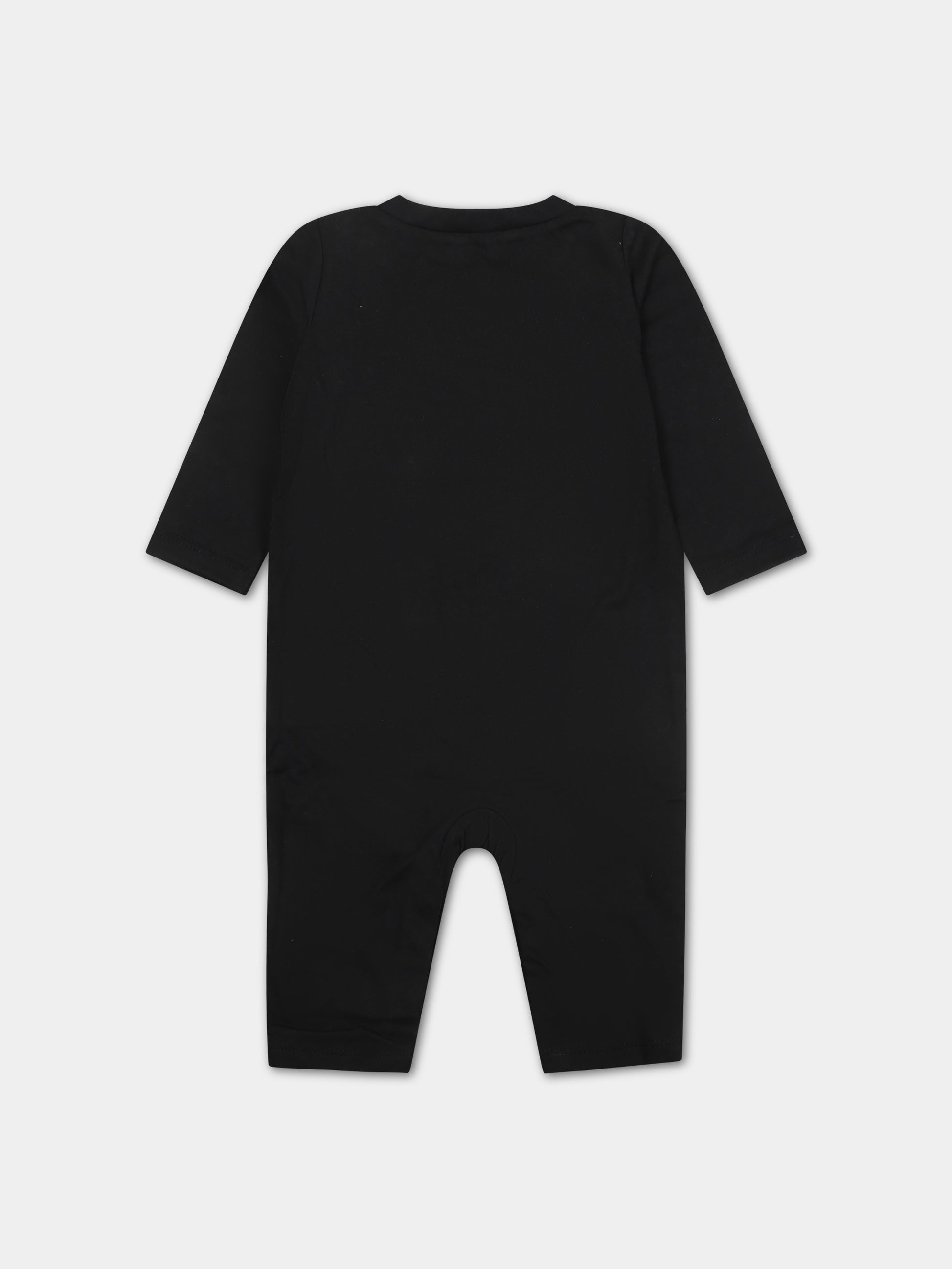 Tutina nera per neonato con swoosh,Nike,56K284 023