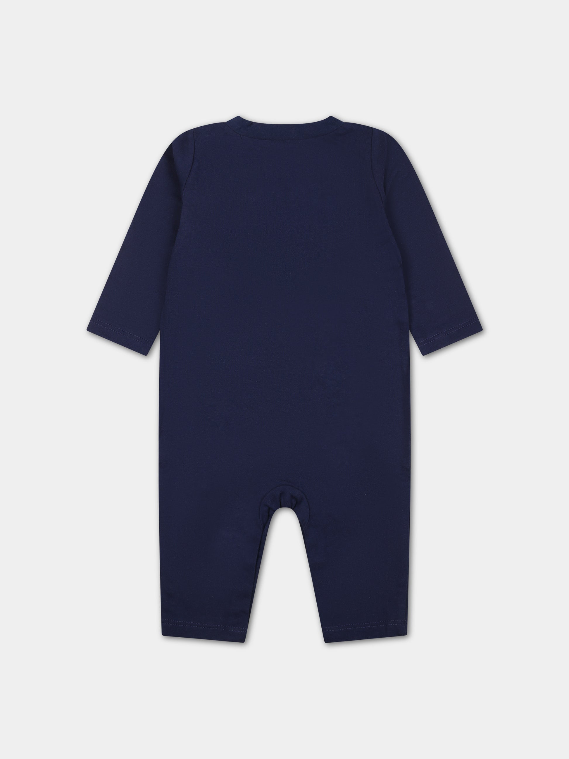 Tutina blu per neonato con swoosh,Nike,56K284 U90