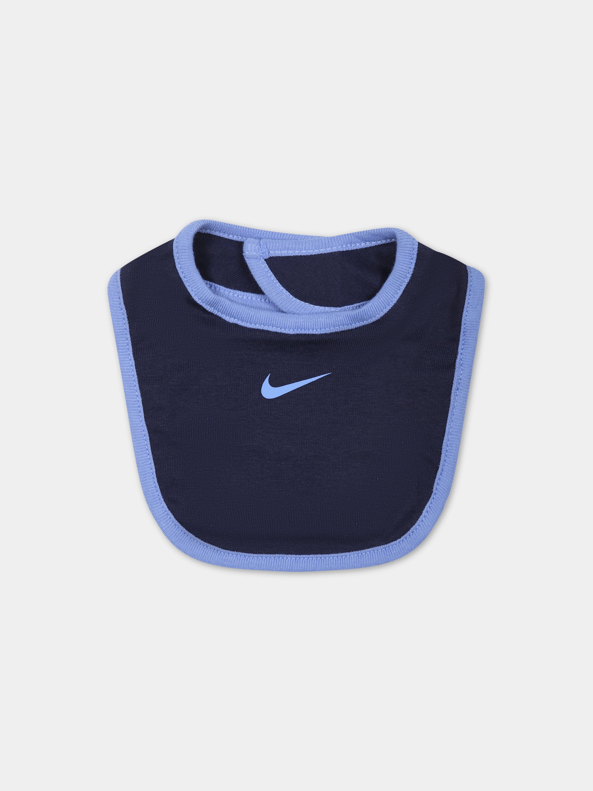Set pagliaccetto azzurro per neonato con logo,Nike,NN1049 BGZ