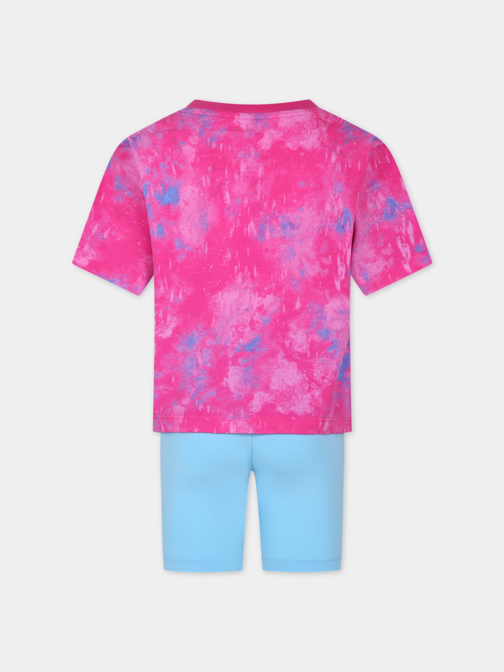 Completo fucsia per bambina con logo,Nike,36L658 BJB