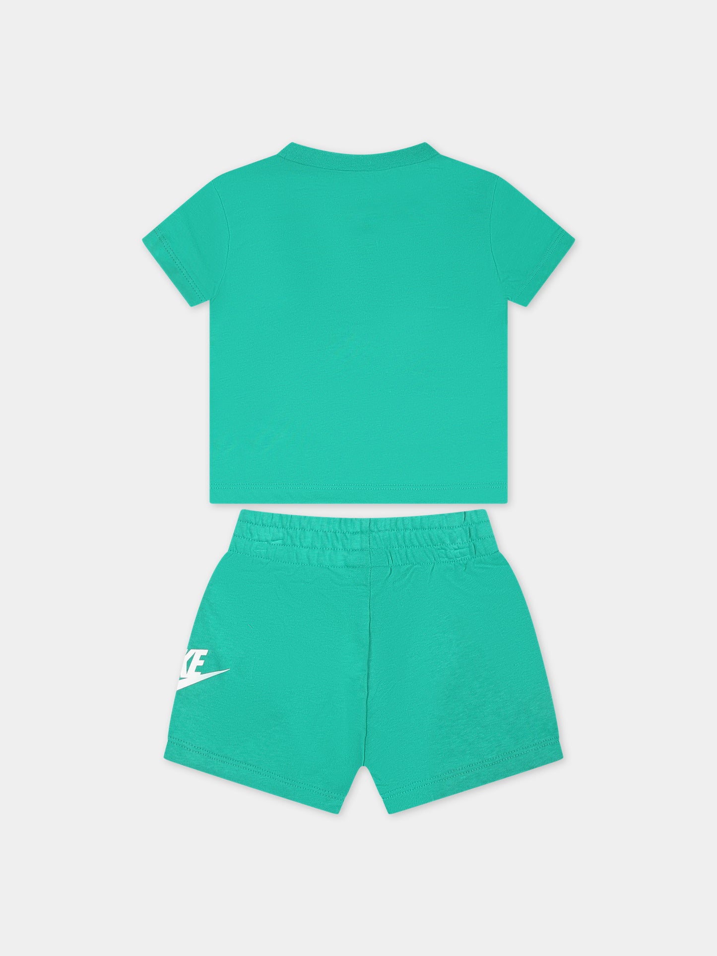 Completo verde per neonato con logo,Nike,66L596 E5D