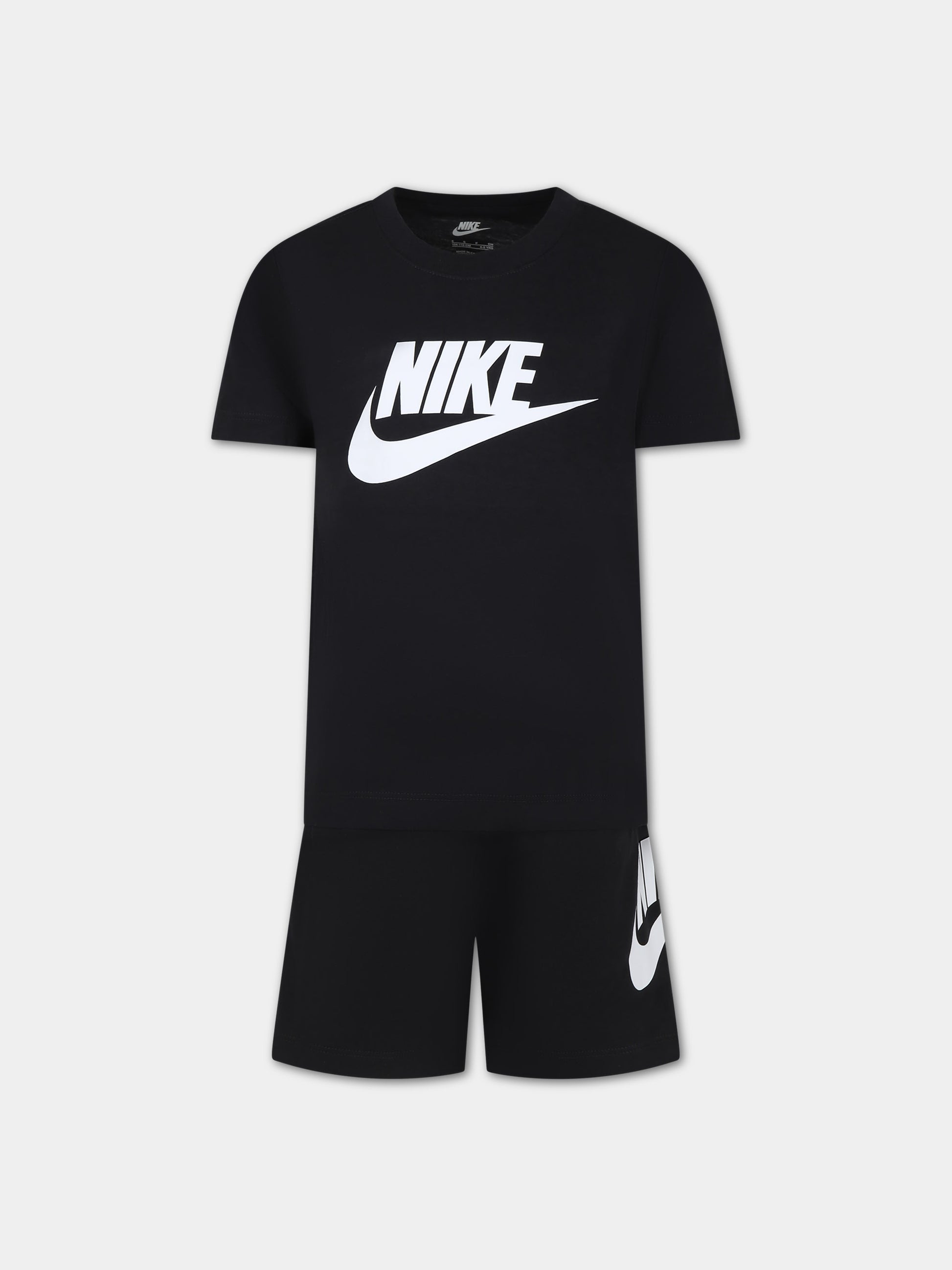 Completo nero per bambino con logo,Nike,86L596 023