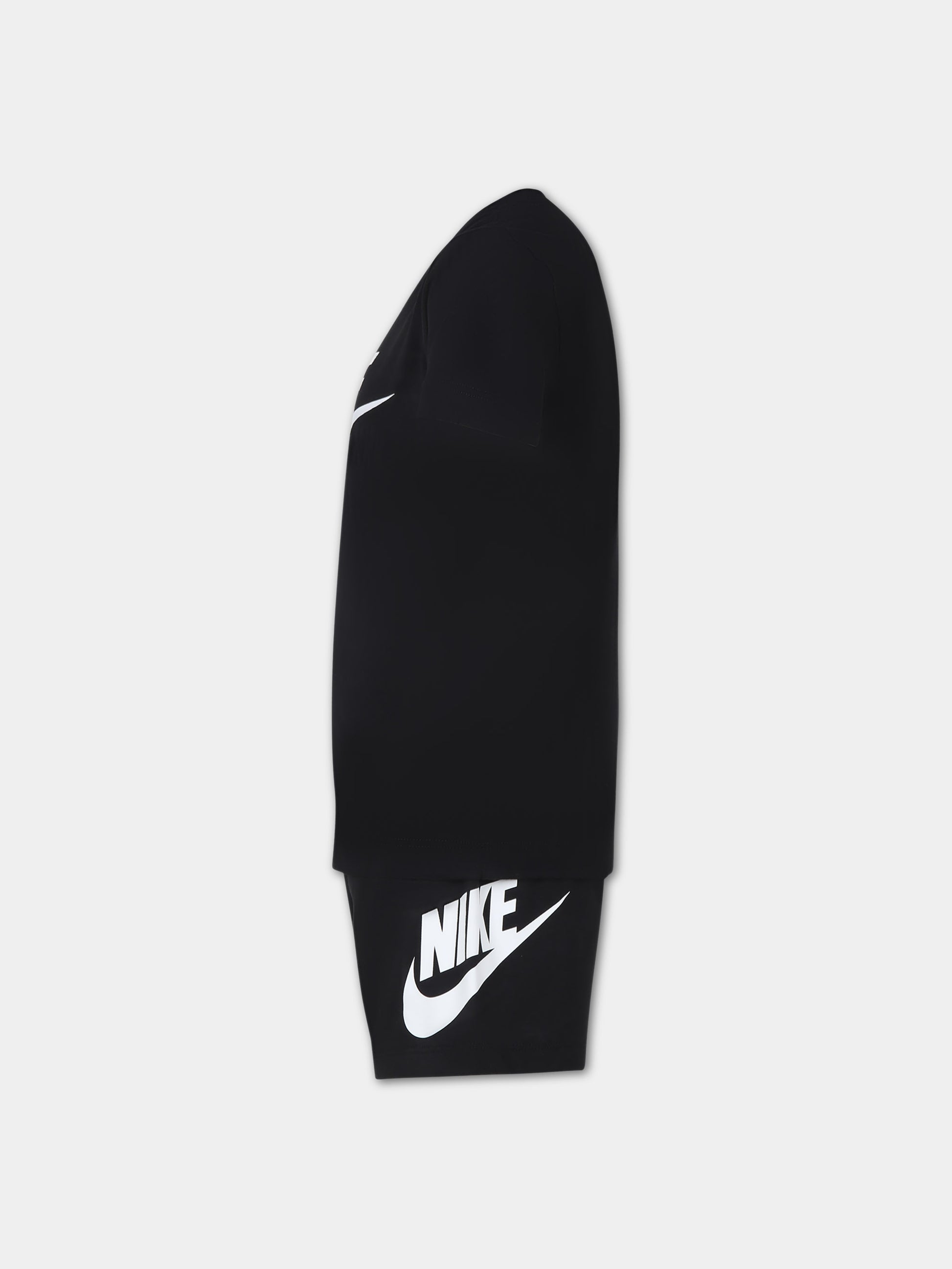 Completo nero per bambino con logo,Nike,86L596 023