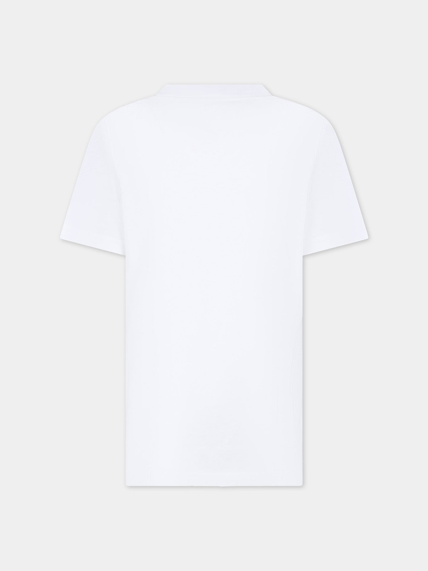 T-shirt bianca per bambini con logo,Converse,966500 001