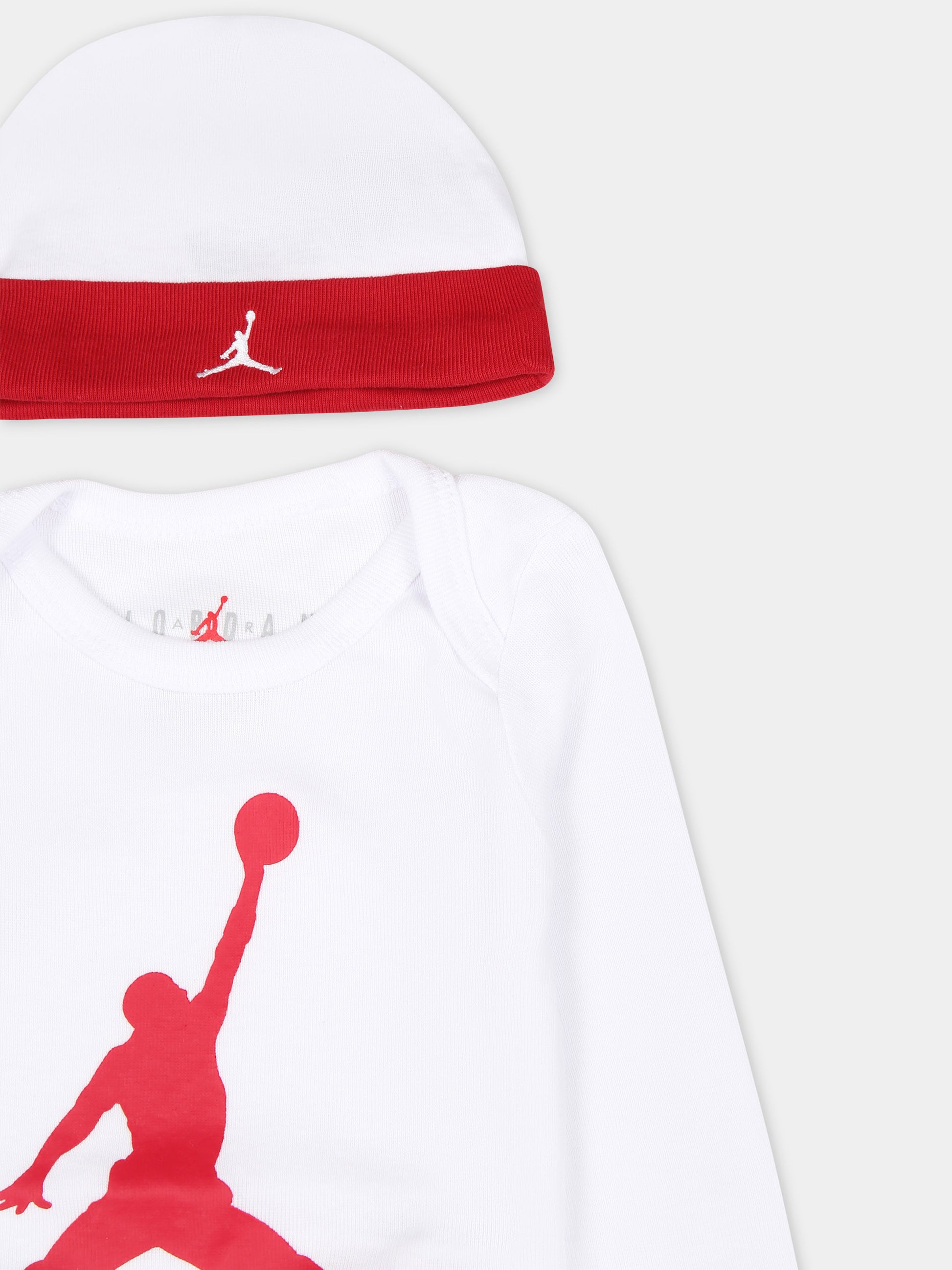 Set bianco per neonato con iconico Jumpman,Jordan,LJ0263 001