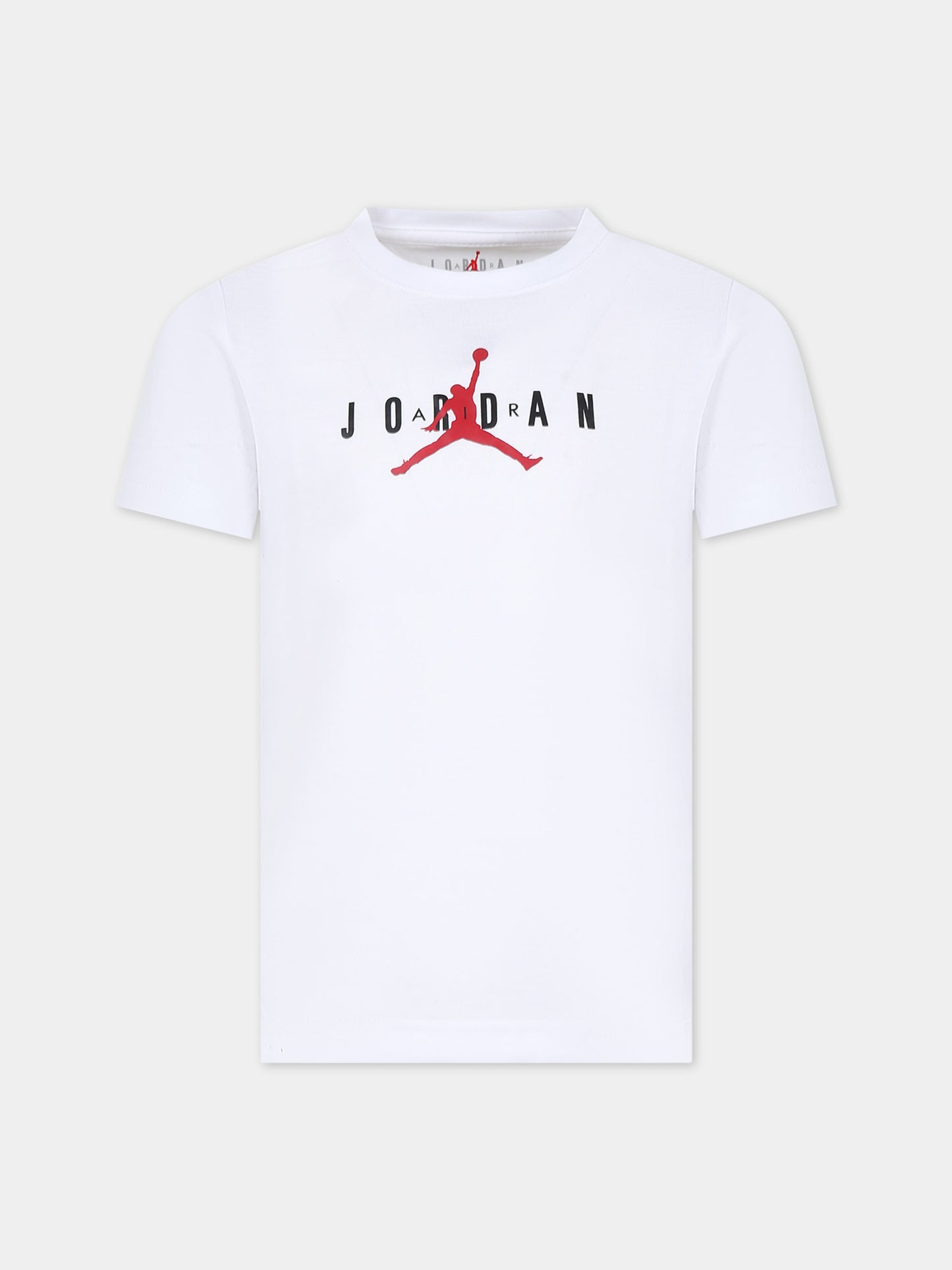 T-shirt bianca per bambino con iconico Jumpman,Jordan,85B922 001