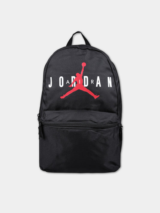 Zaino nero per bambino con iconico Jumpman,Jordan,9A0833 023