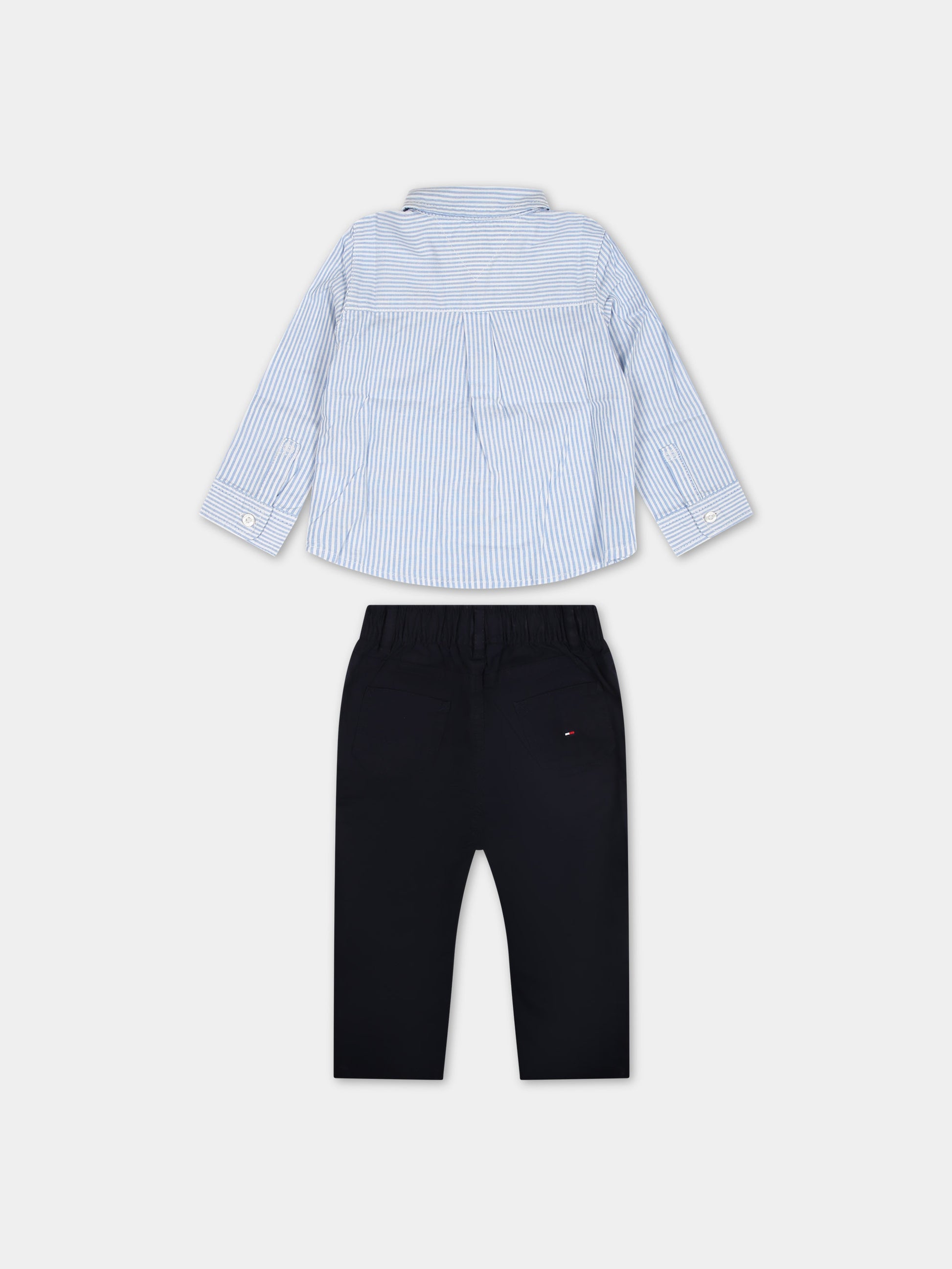 Completo multicolor per neonato con iconica bandiera,Tommy Hilfiger Junior,23FMTHKN0KN01784J DW5