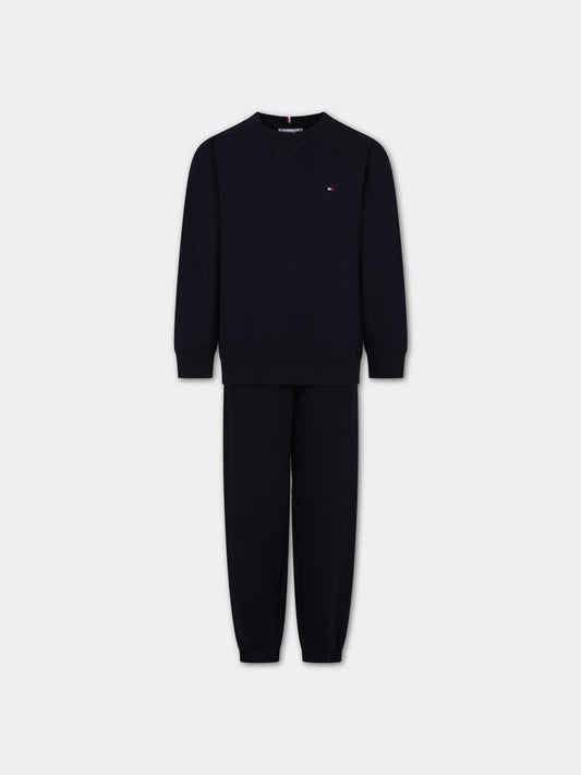 Completo blu per bambino con logo,Tommy Hilfiger Junior,23FMTHKS0KS00533J DW5