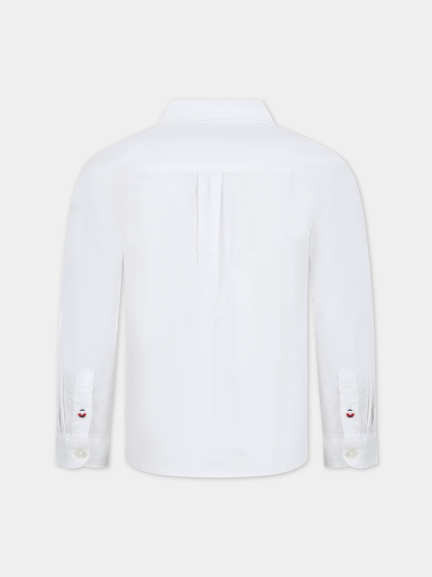 Camicia bianca per bambino con logo,Tommy Hilfiger Junior,23FMTHKB0KB08728J YBR