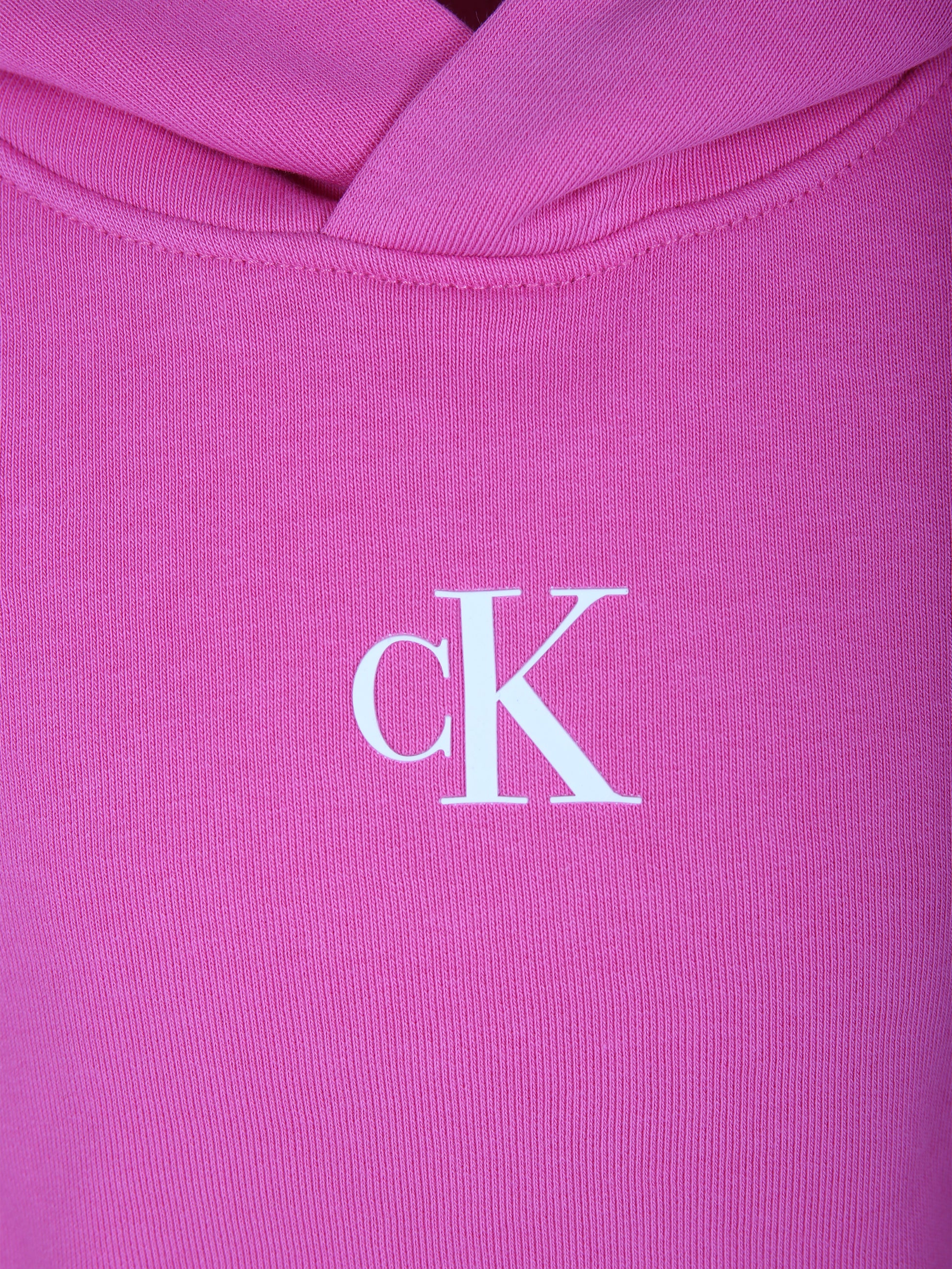 Felpa fucsia per bambina con logo,Calvin Klein Kids,23FMCKIG0IG02139 TO5