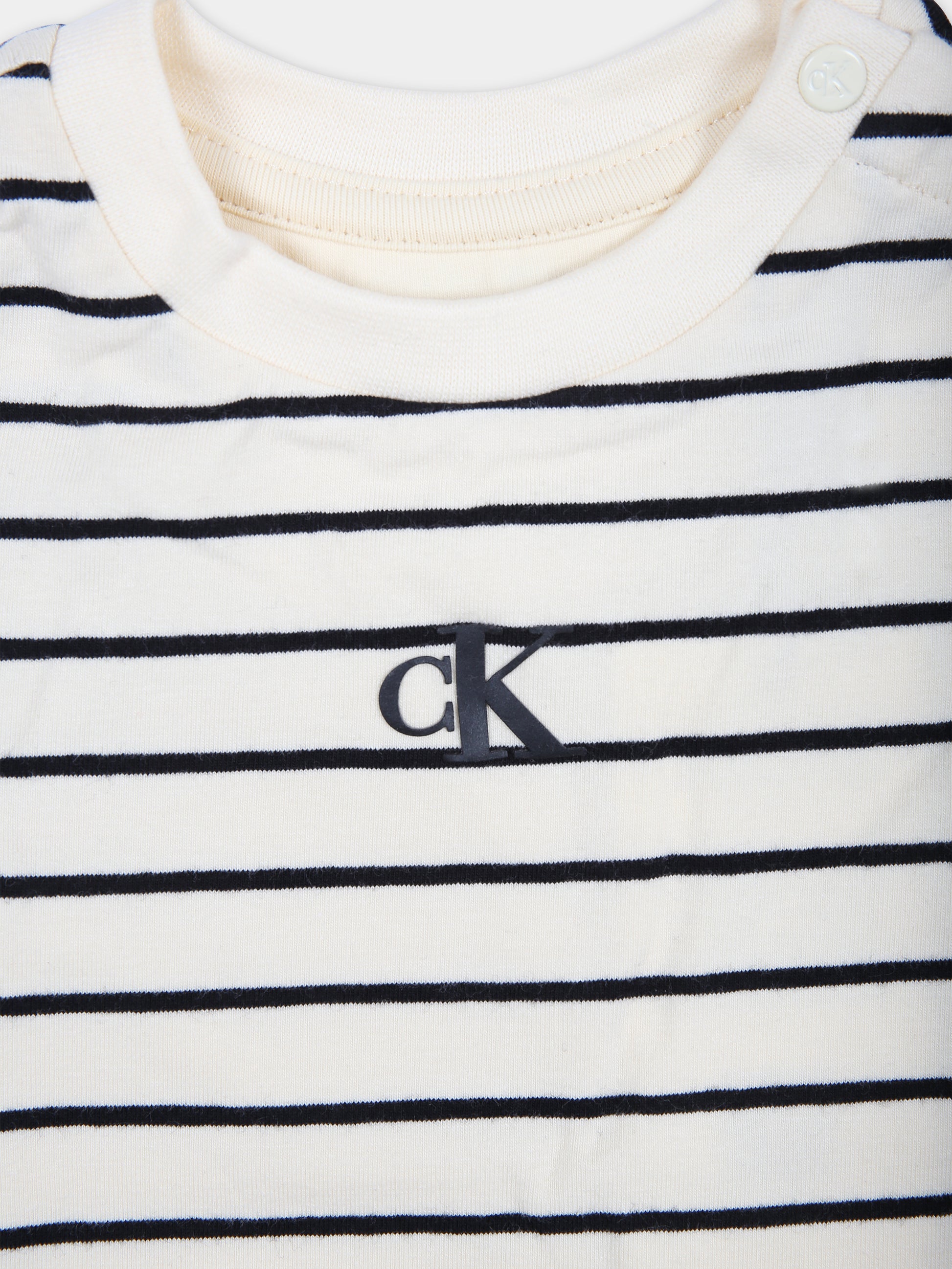T-shirt multicolor per neonati con logo,Calvin Klein Kids,23FMCKIN0IN00144 0GK