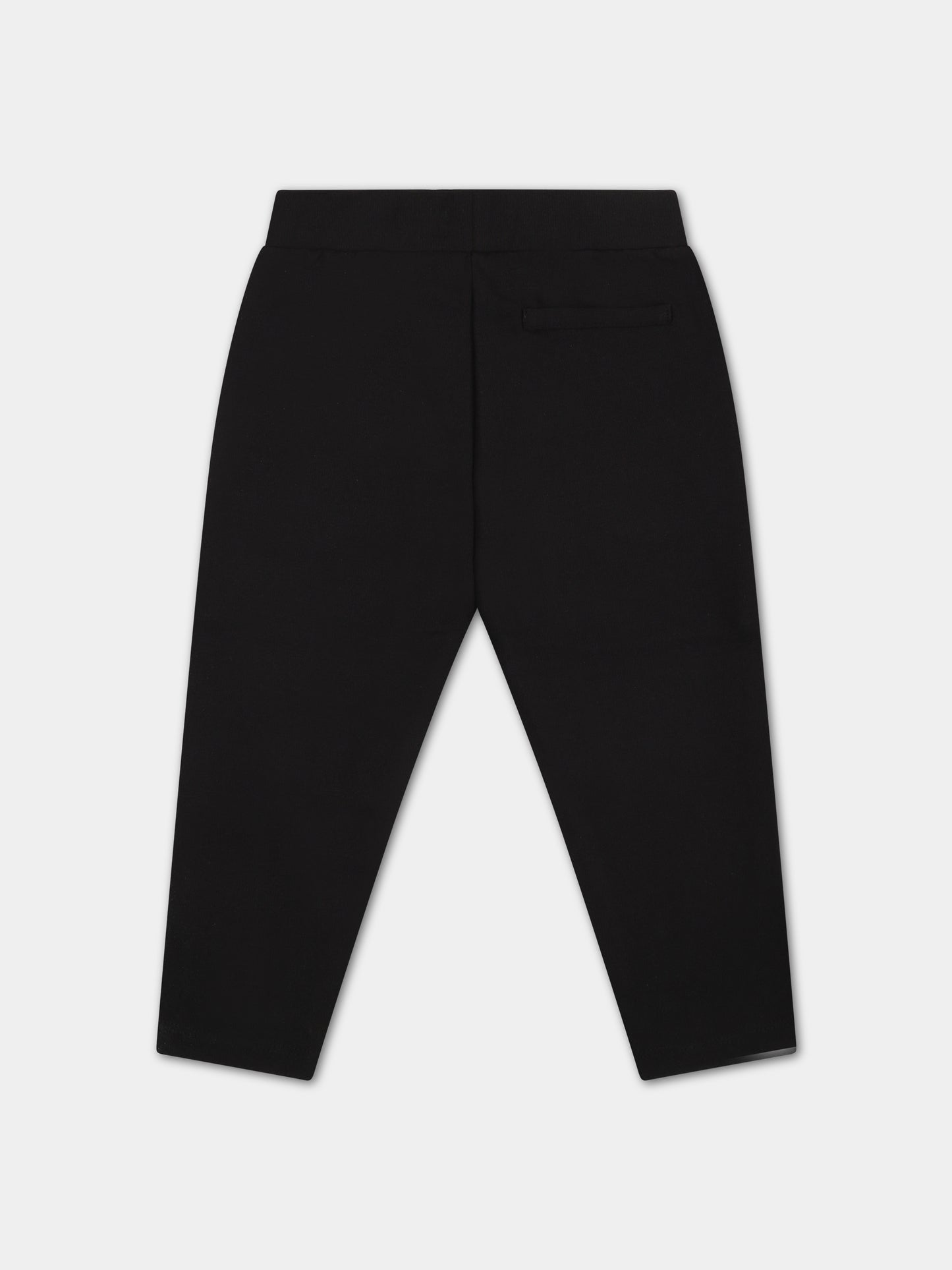 Pantaloni neri per neonato con logo,Calvin Klein Kids,23FMCKIN0IN00138 BEH
