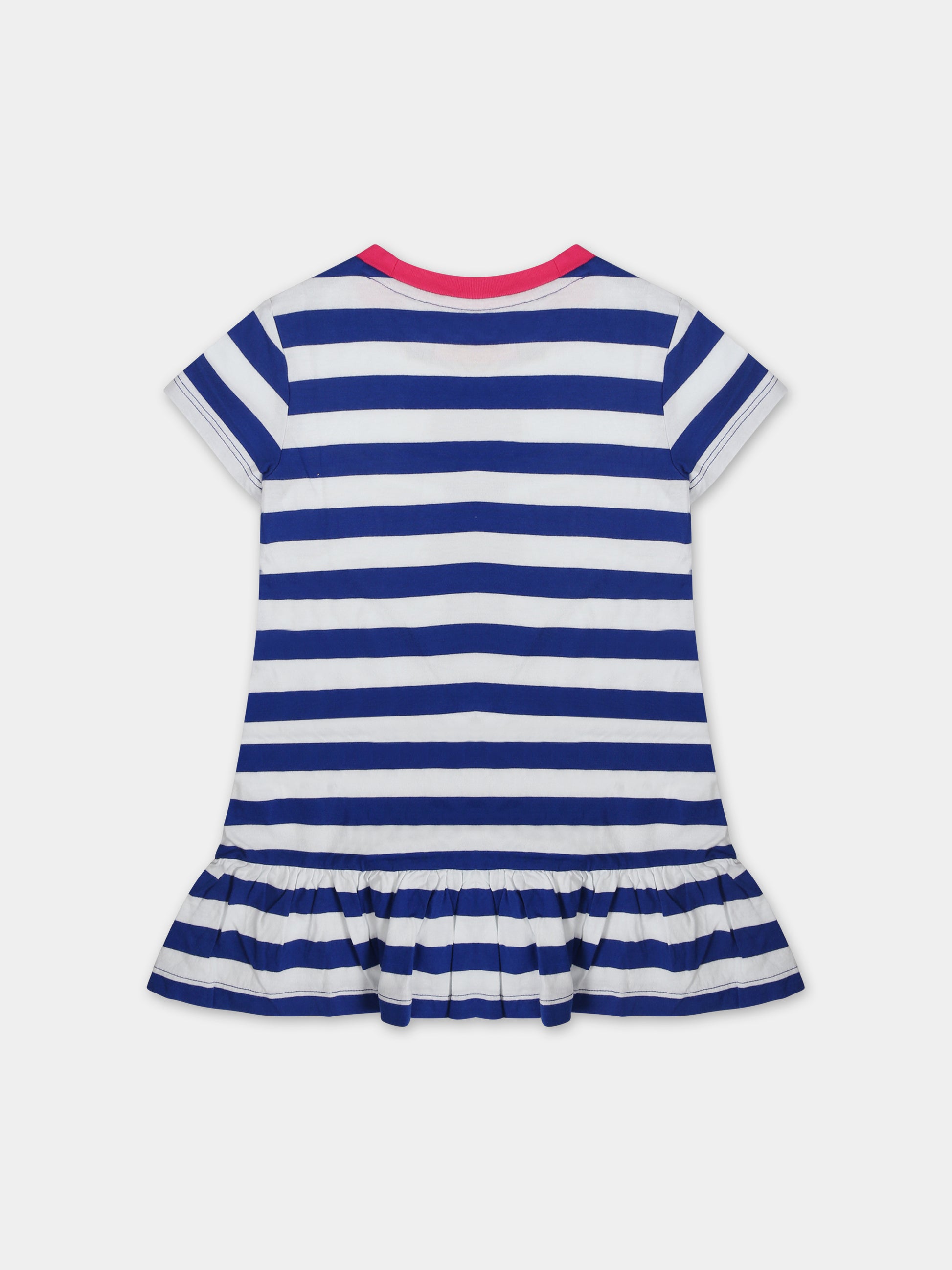 Vestito blu per neonata con Polo Bear,Ralph Lauren Kids,926019001