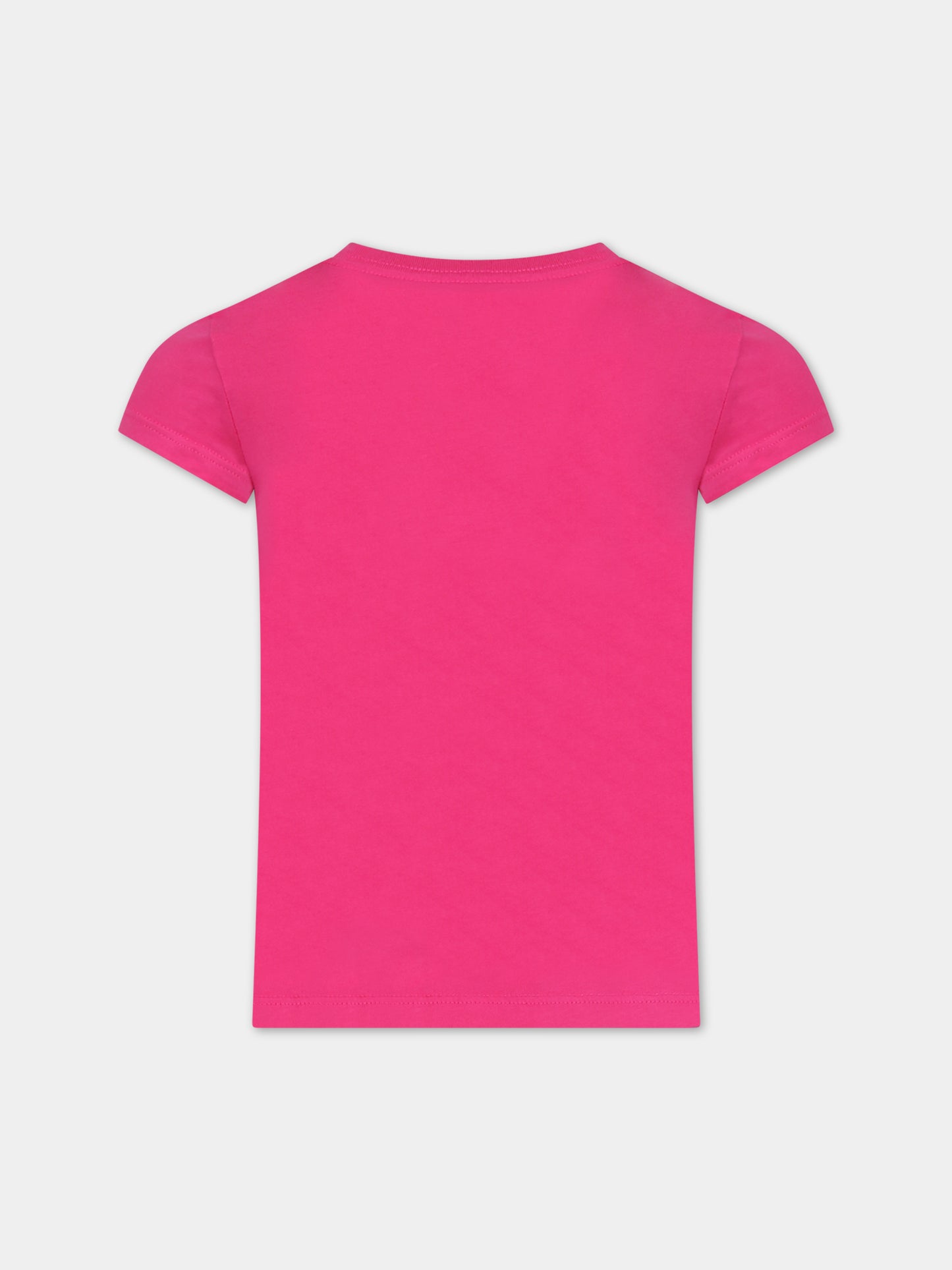 T-shirt fucsia per bambina con Polo Bear,Ralph Lauren Kids,929931001