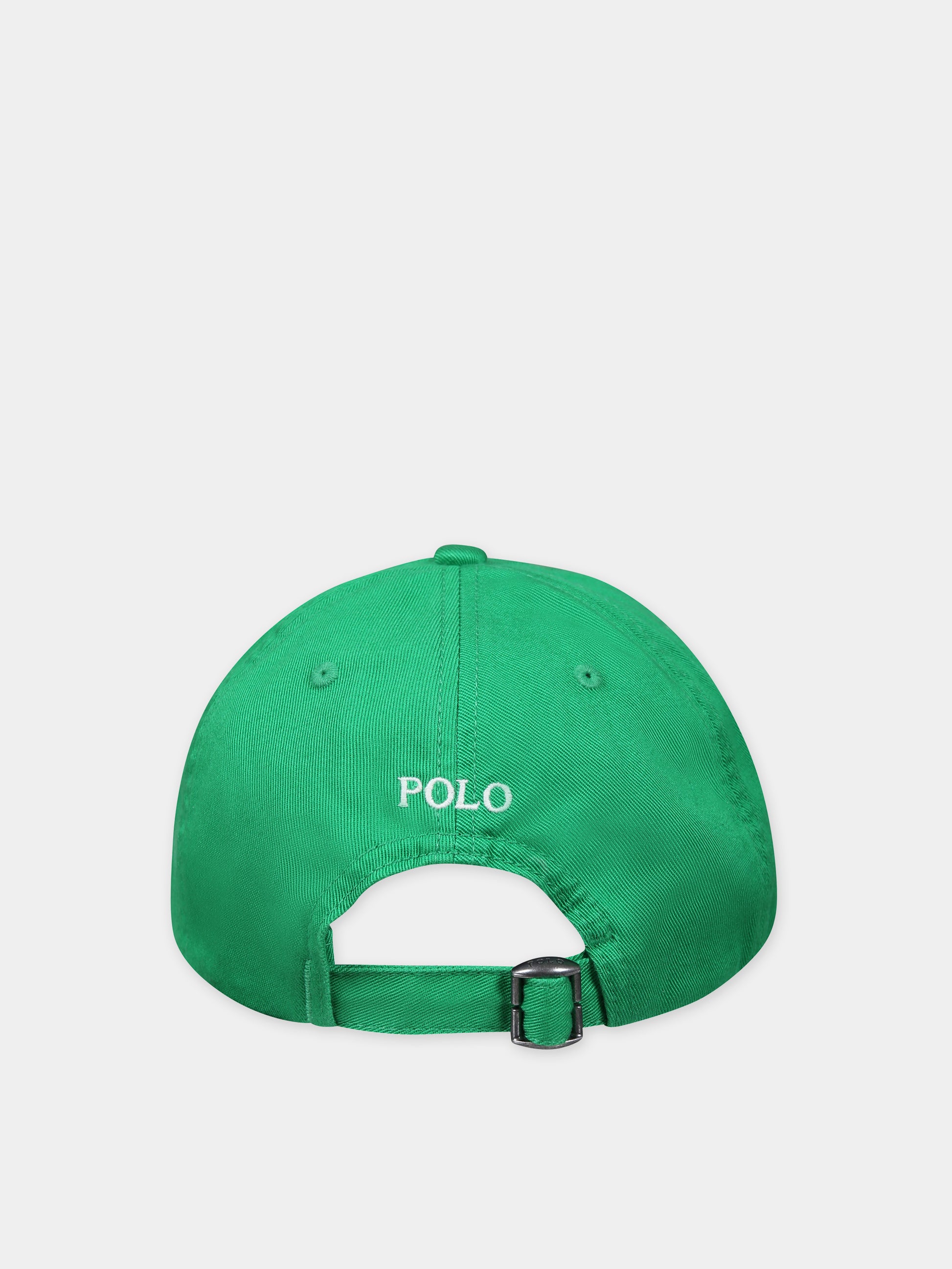 Cappello verde per neonato con cavallino,Ralph Lauren Kids,785653049