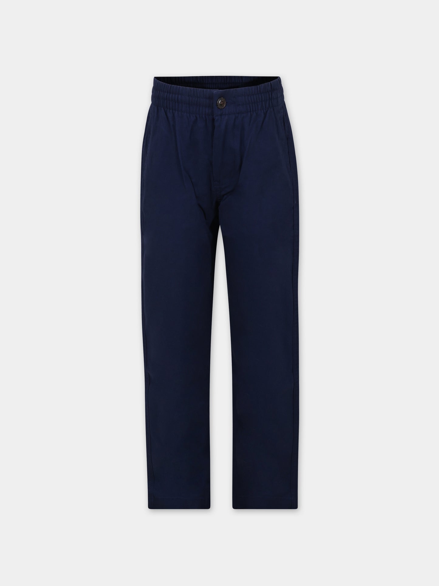 Pantaloni blu per bambino con cavallino,Ralph Lauren Kids,855803002