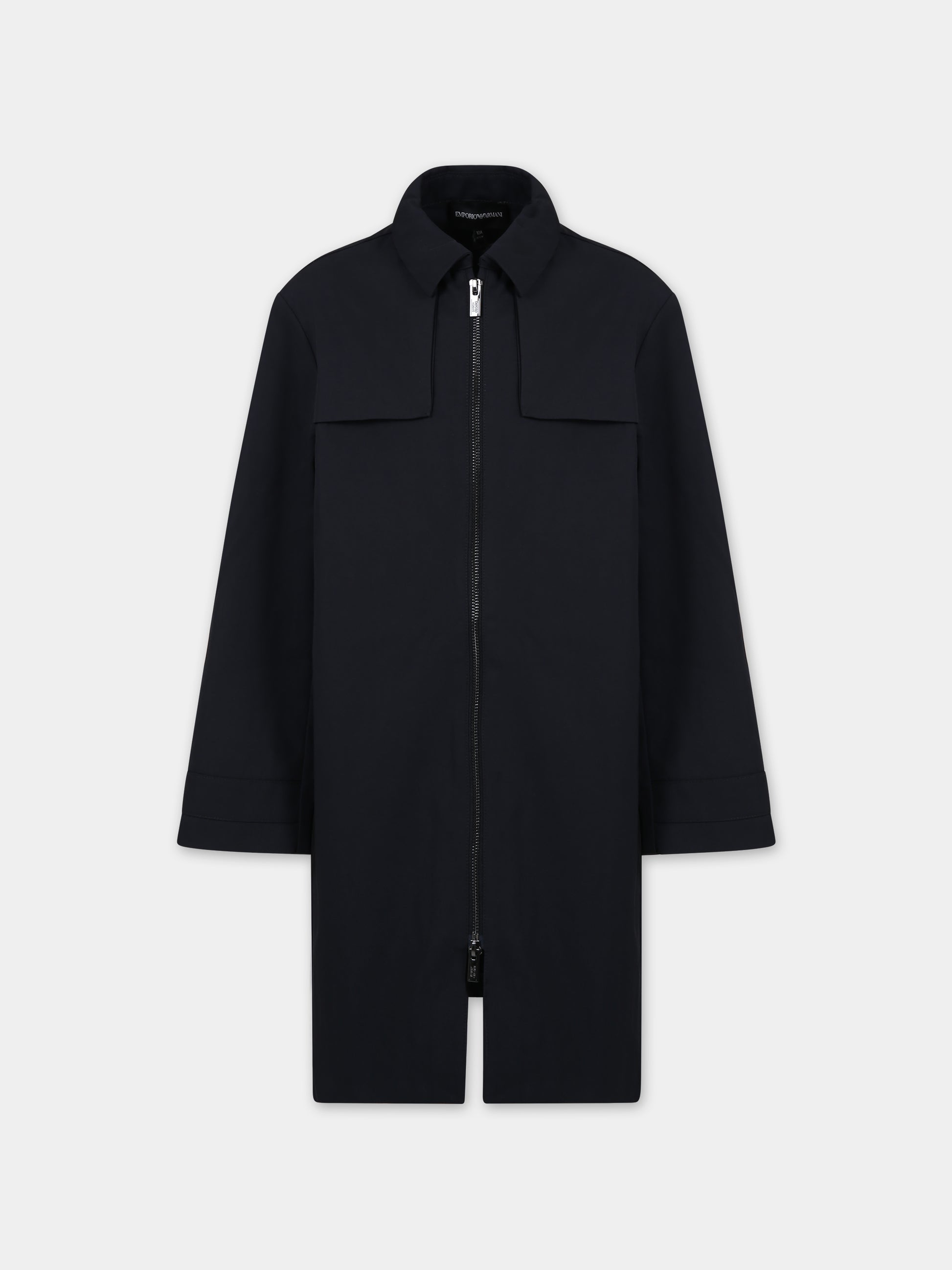 Trench blu per bambino,Armani Junior,3D4LJ1 2NHYZ 0926