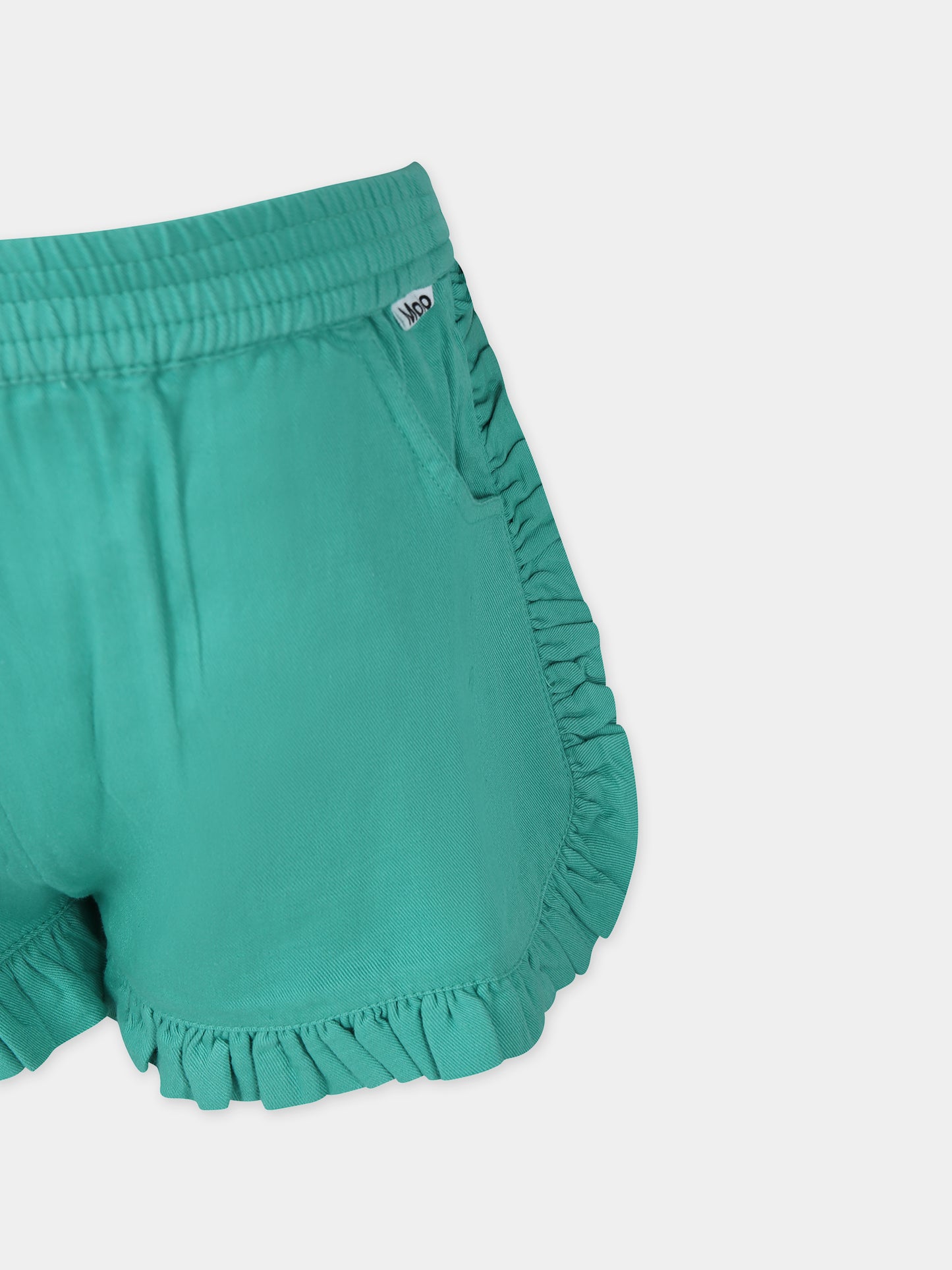 Shorts sportivi verdi per bambina,Molo,2S24H119 8886