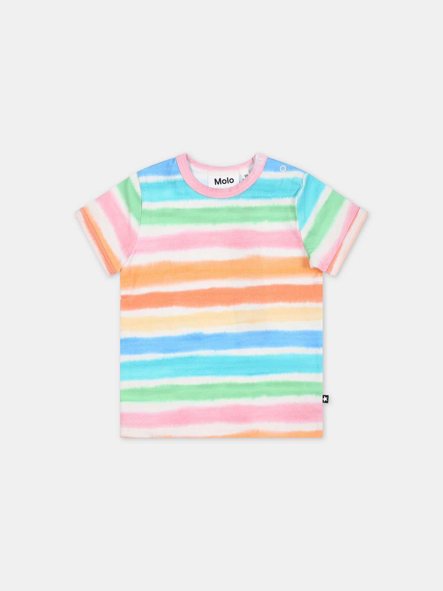 T-shirt multicolor per neonati,Molo,6S24A207 9030