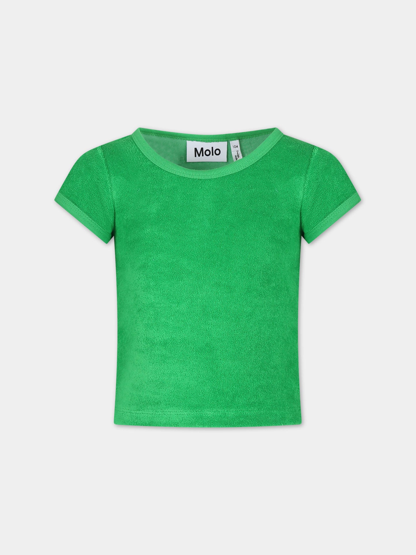 T-shirt verde per bambina,Molo,2S24A205 1368