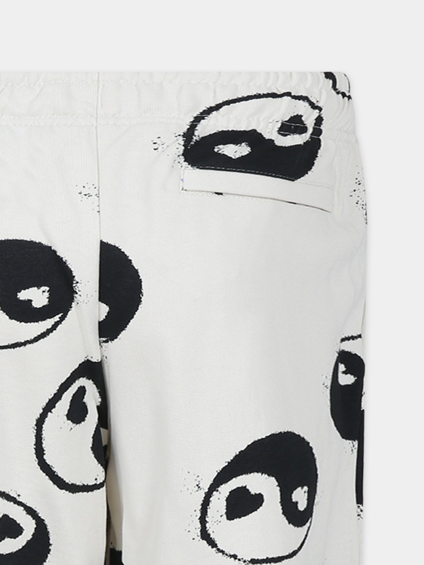 Pantaloni bianchi per bambina con yin e yang,Molo,2S24I203 9051