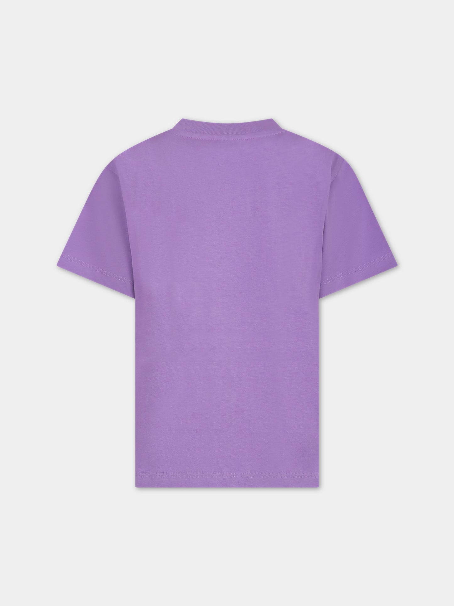 T-shirt viola per bambino con scritta,Molo,1S24A213 8881