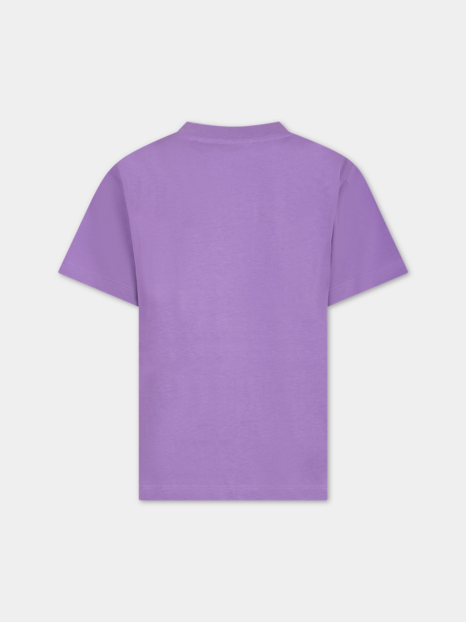 T-shirt viola per bambino con scritta,Molo,1S24A213 8881