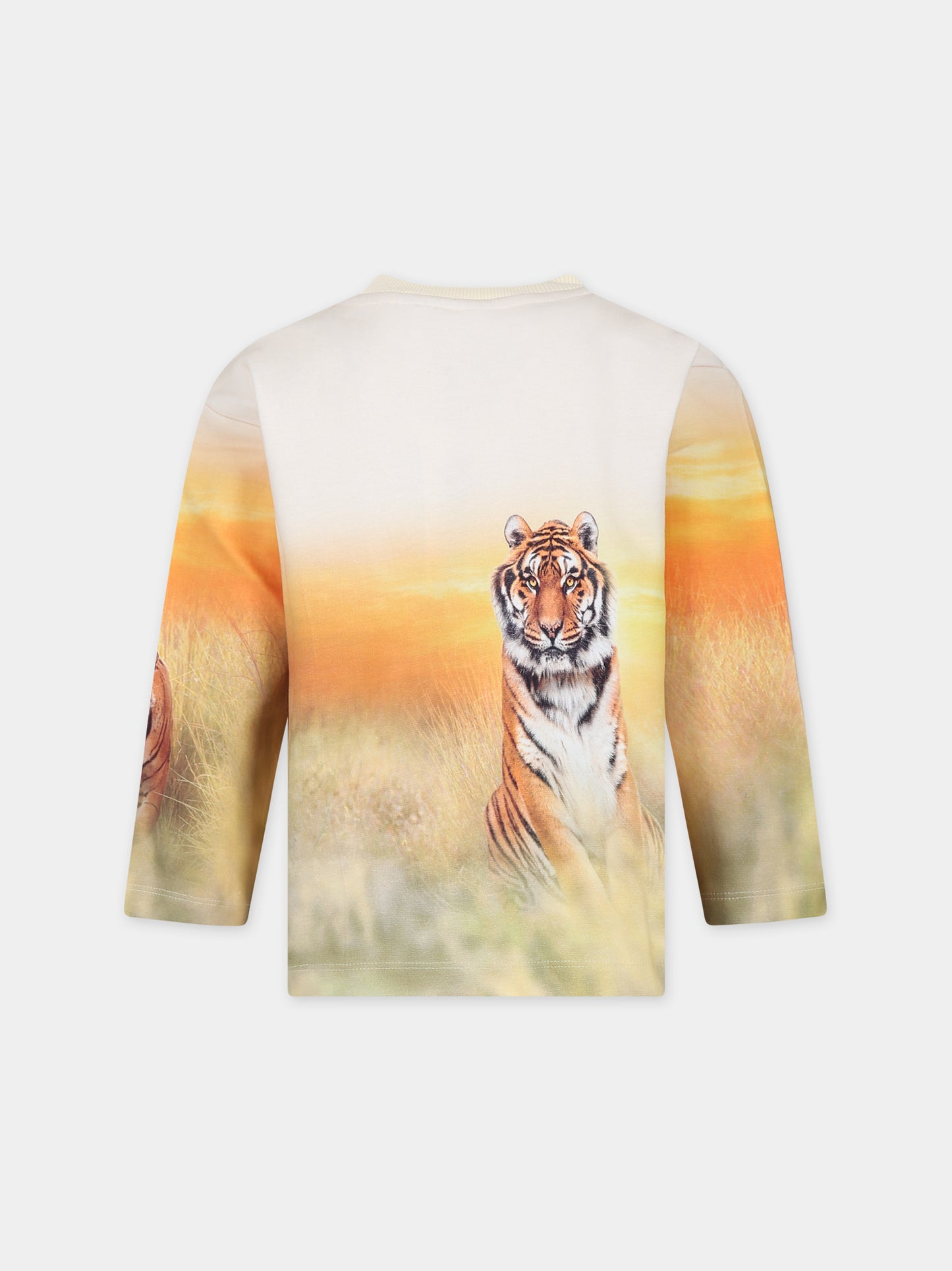 Felpa avorio per bambino con stampa tigre,Molo,1S24J205 3540