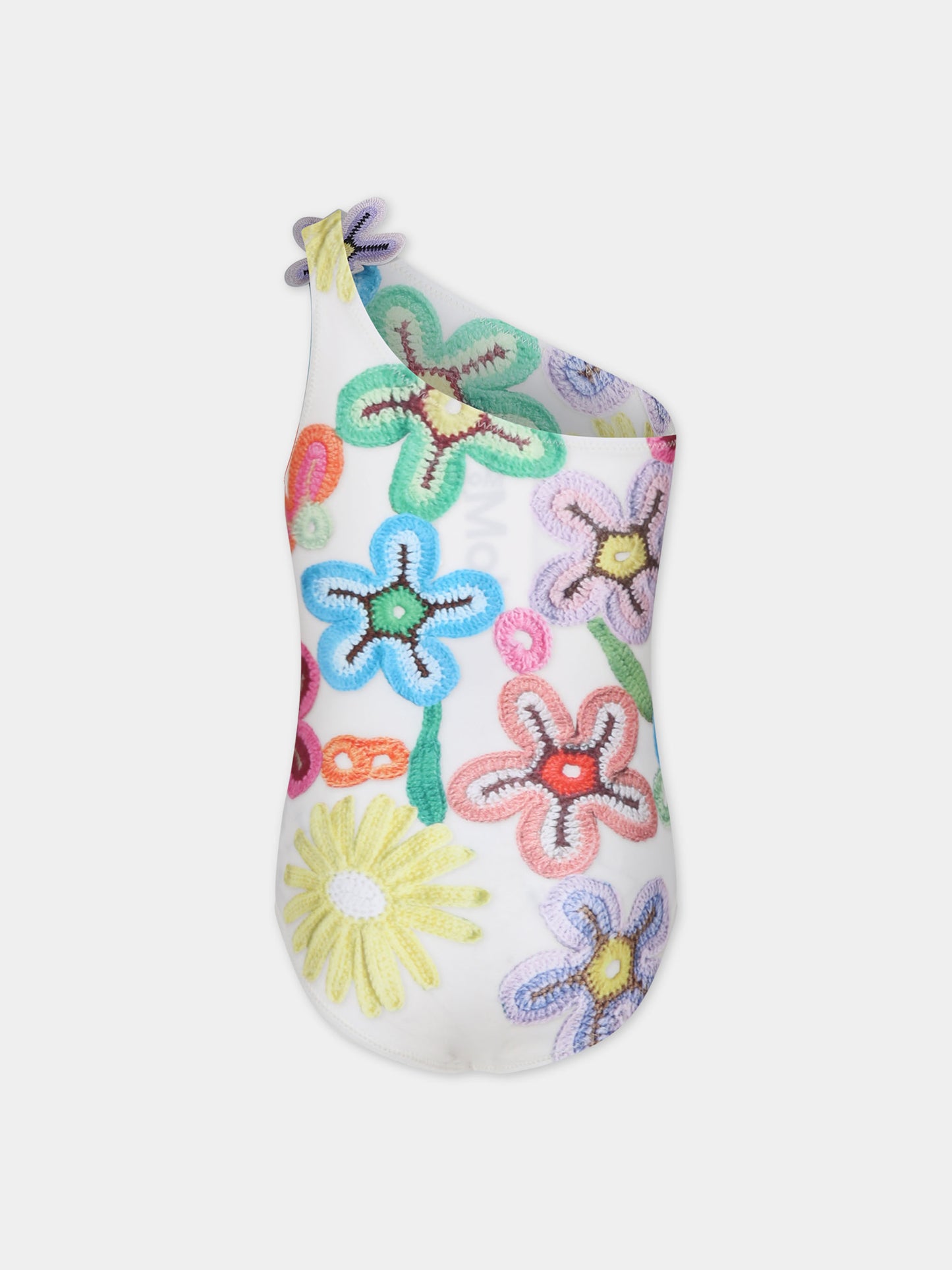 Costume avorio per bambina con stampa fiori,Molo,8S24P508 3409