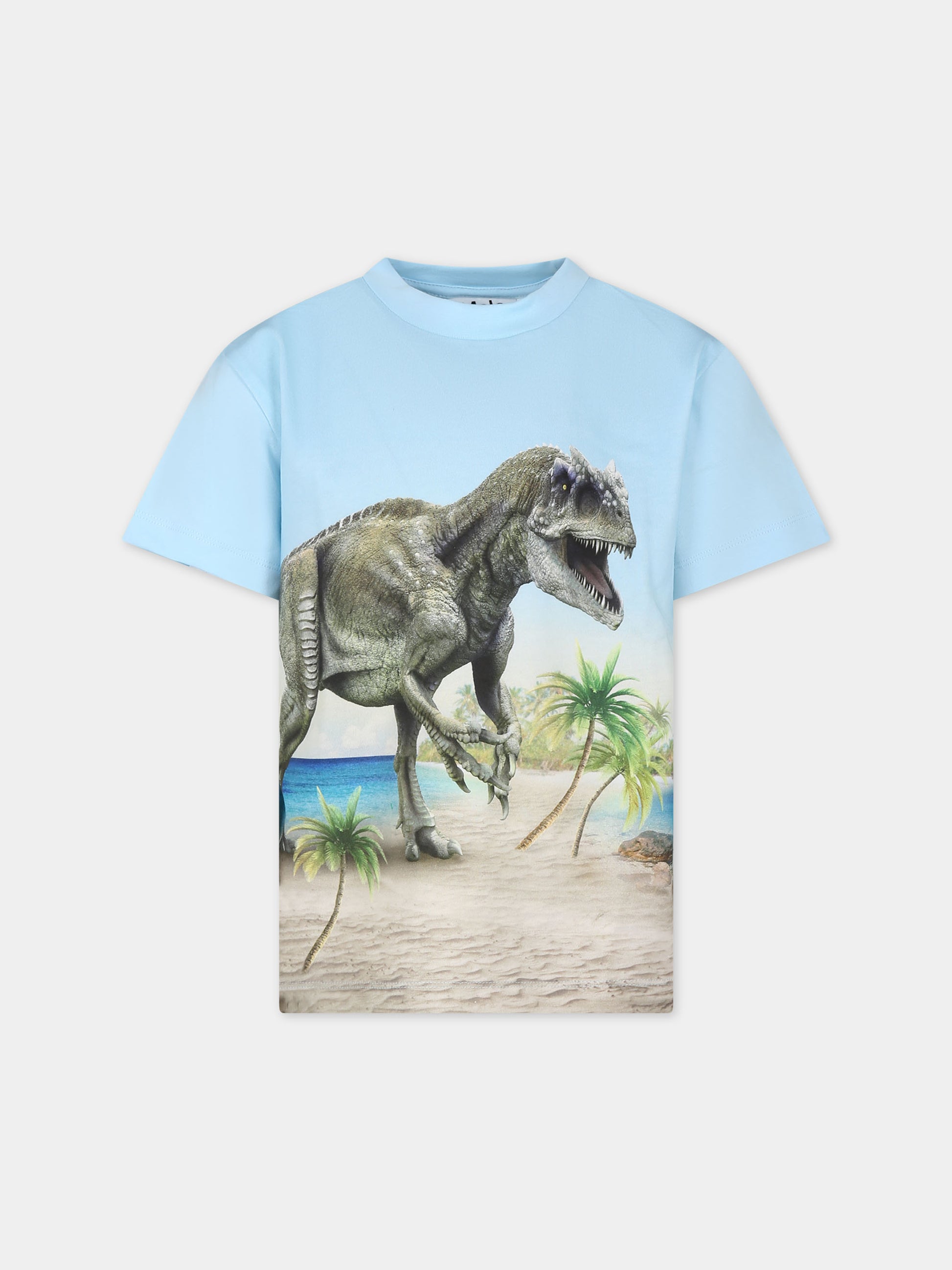 T-shirt giallo per bambino con stampa dinosauro,Molo,1S24A207 3565